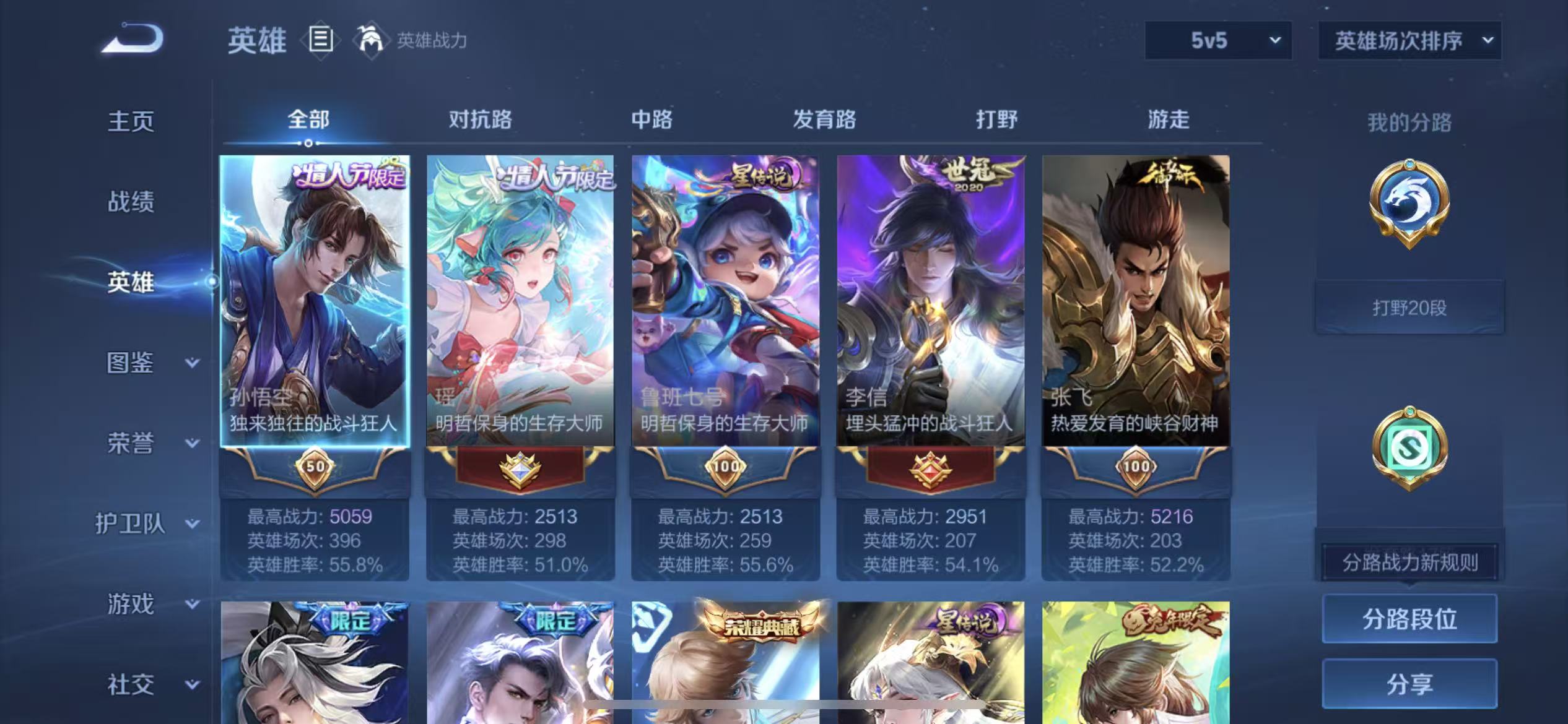 WZLX4349625王者荣耀账号详情图2