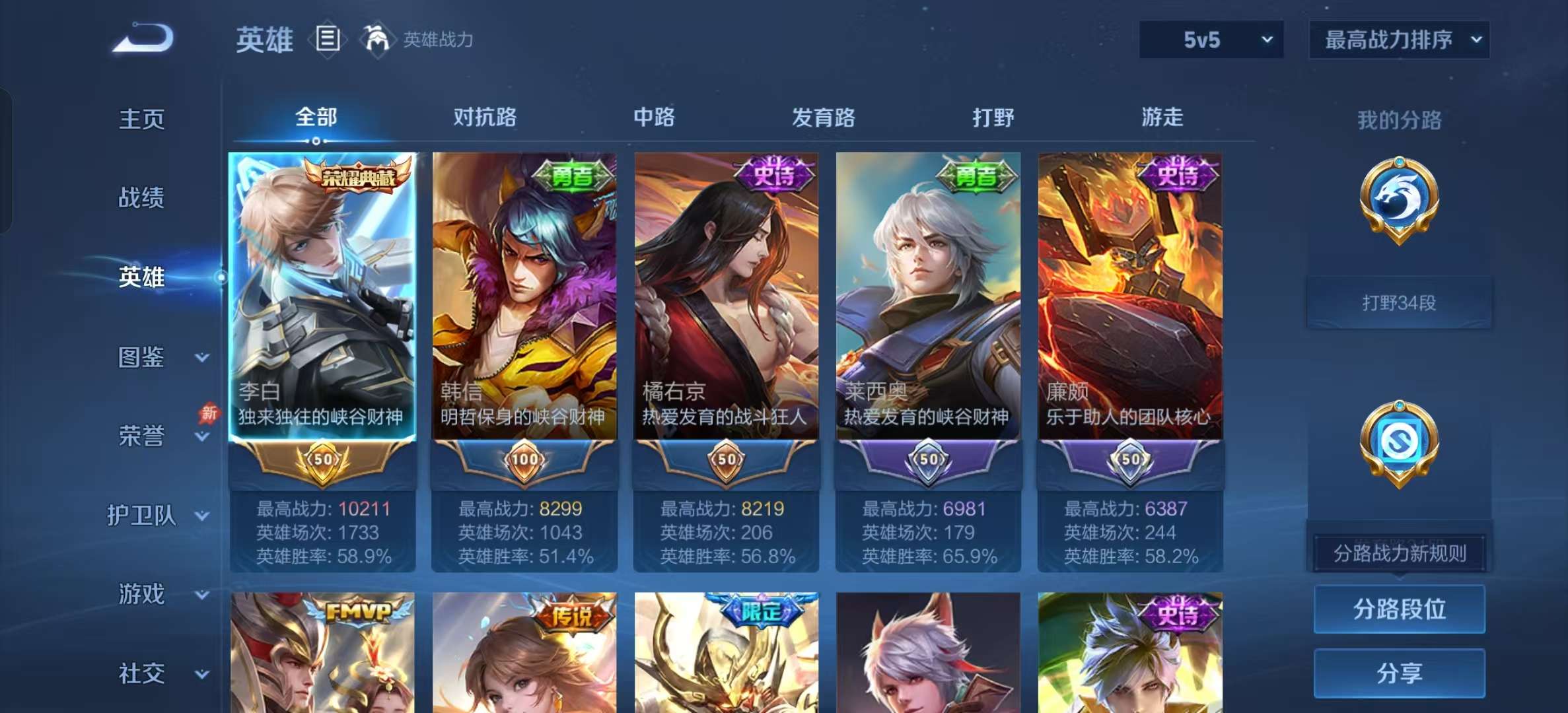 WZLX4354513王者荣耀账号详情图2