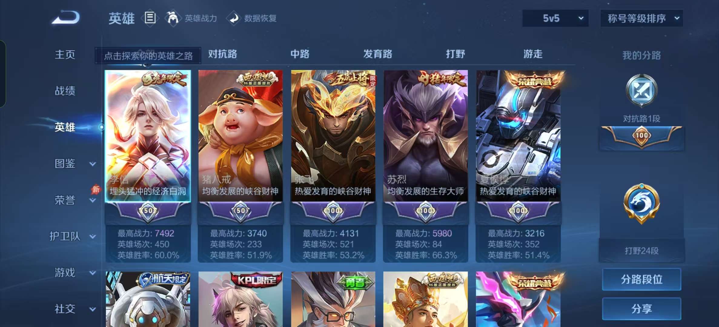 WZLX4352800王者荣耀账号详情图2