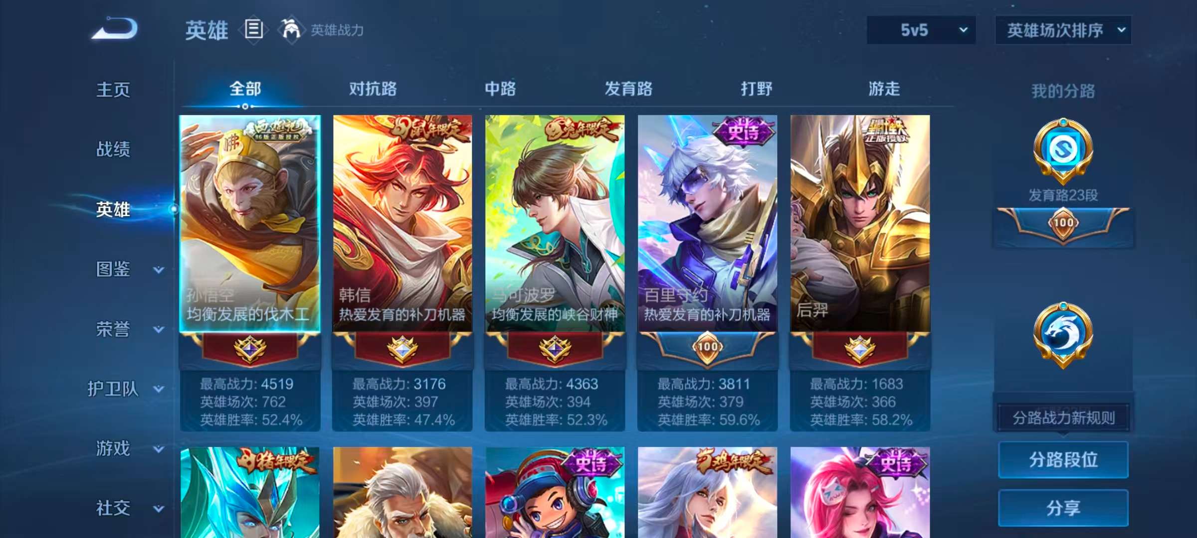 WZLX4350712王者荣耀账号详情图2