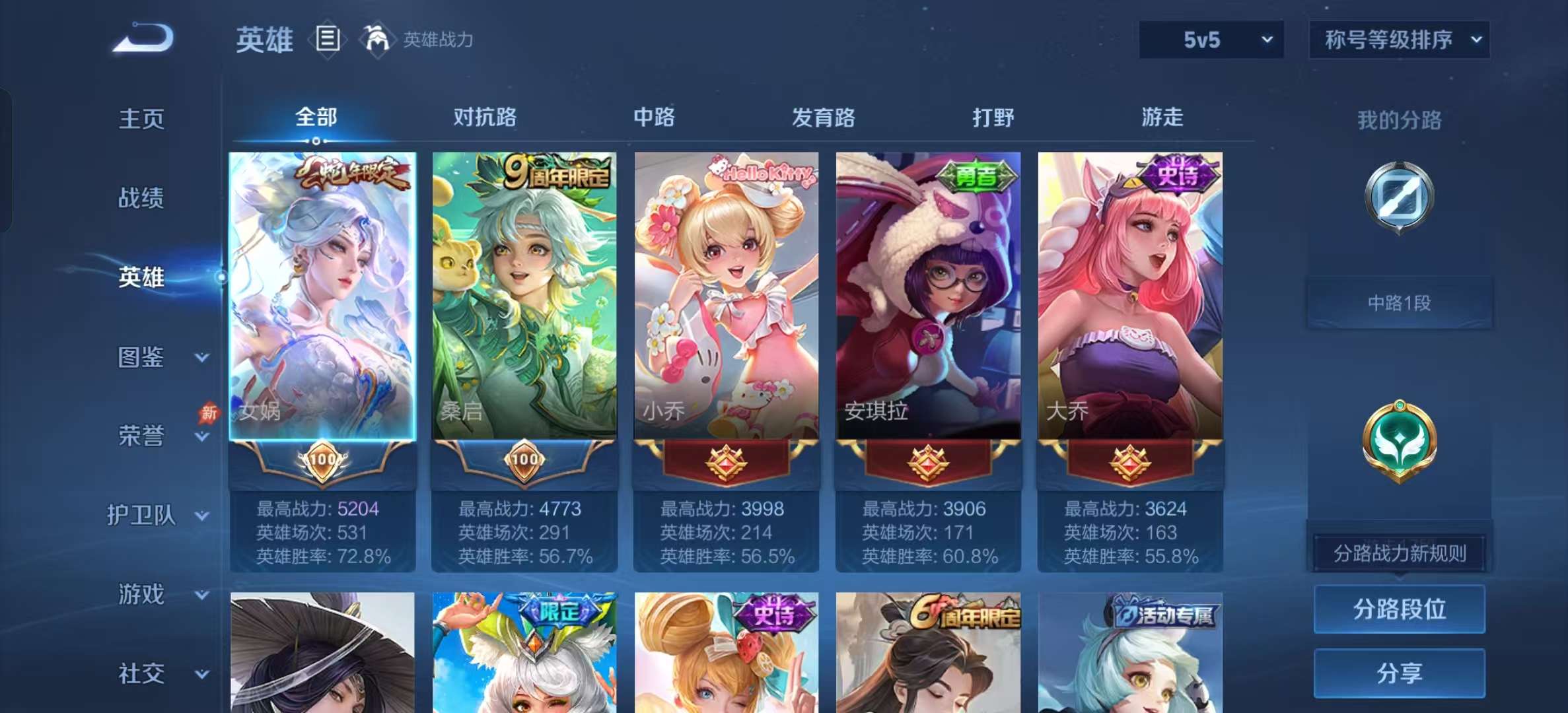 WZLX4353860王者荣耀账号详情图2