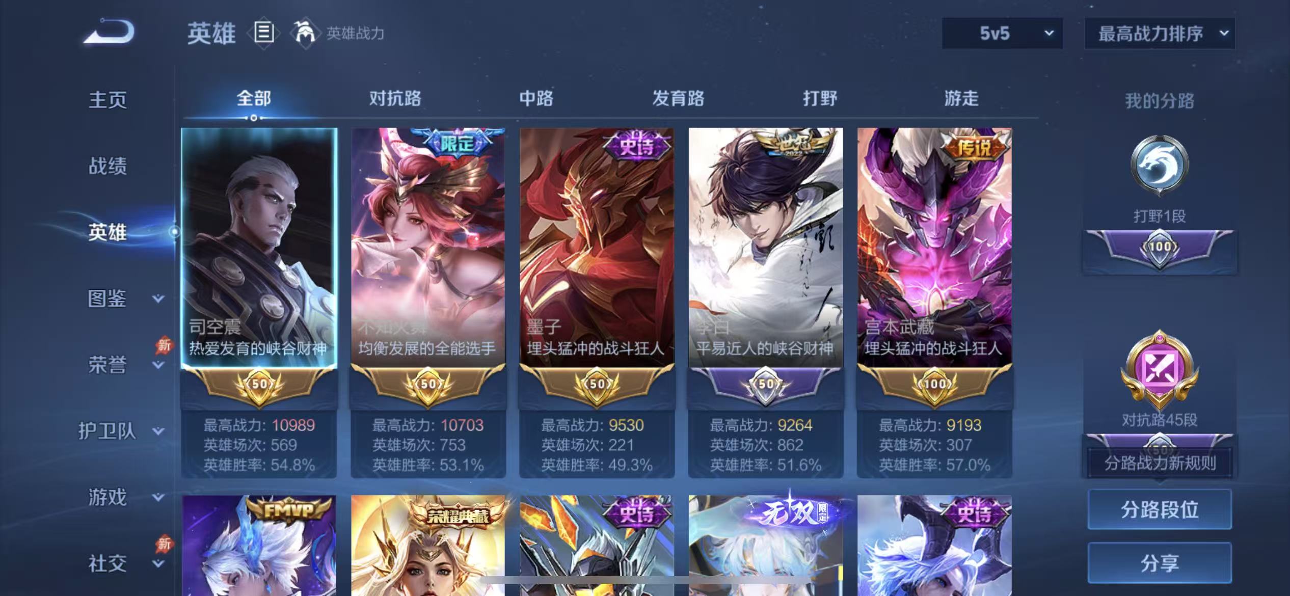 WZLX4354171王者荣耀账号详情图2