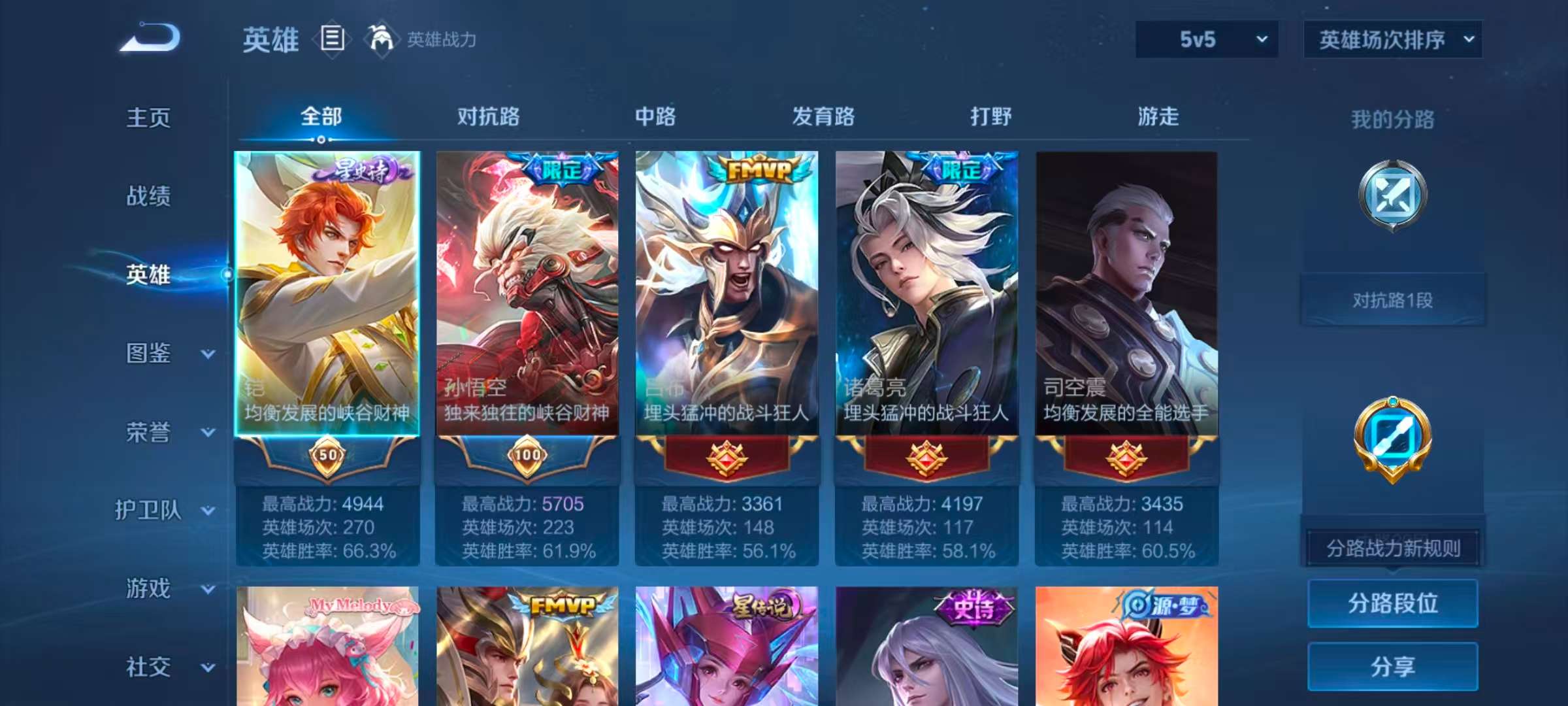 WZLX4354254王者荣耀账号详情图2