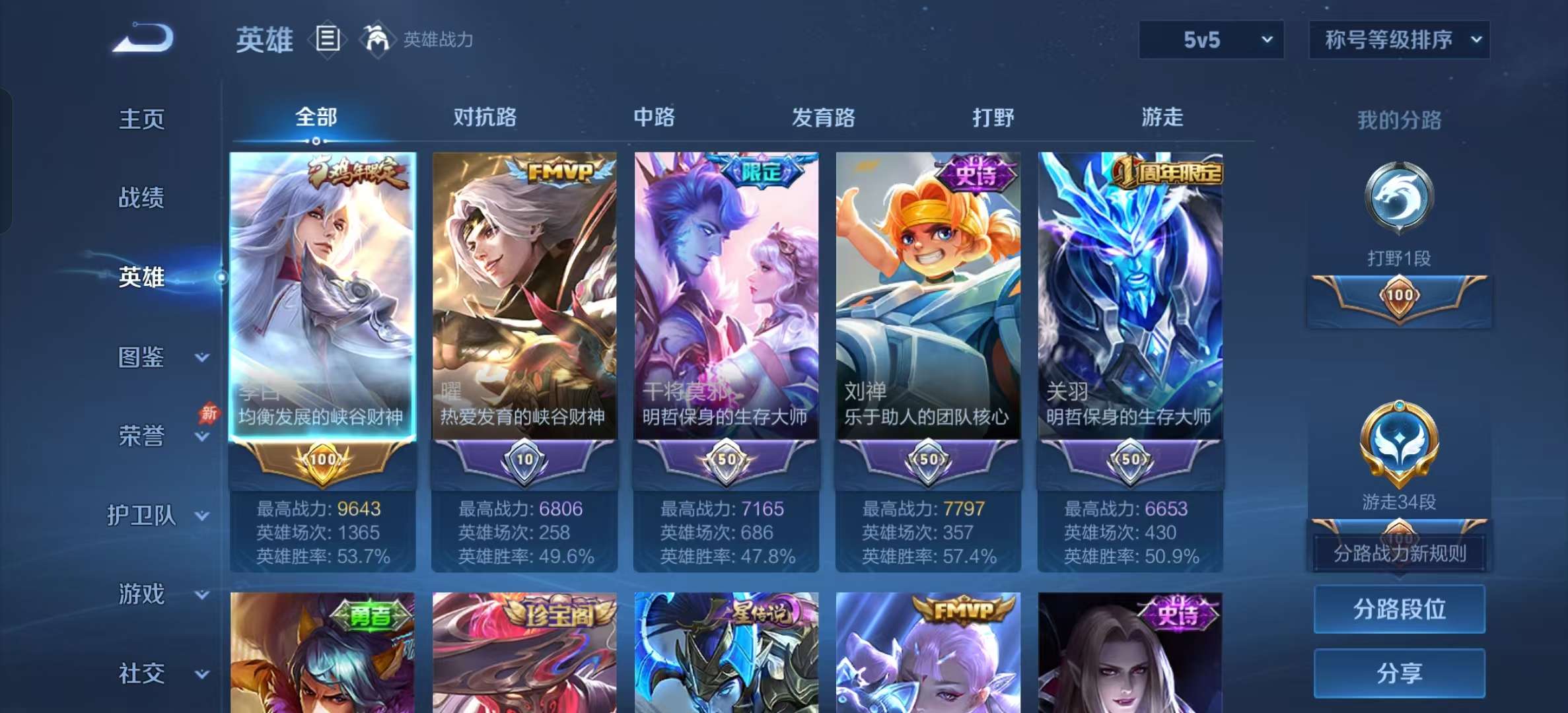 WZLX4354227王者荣耀账号详情图2