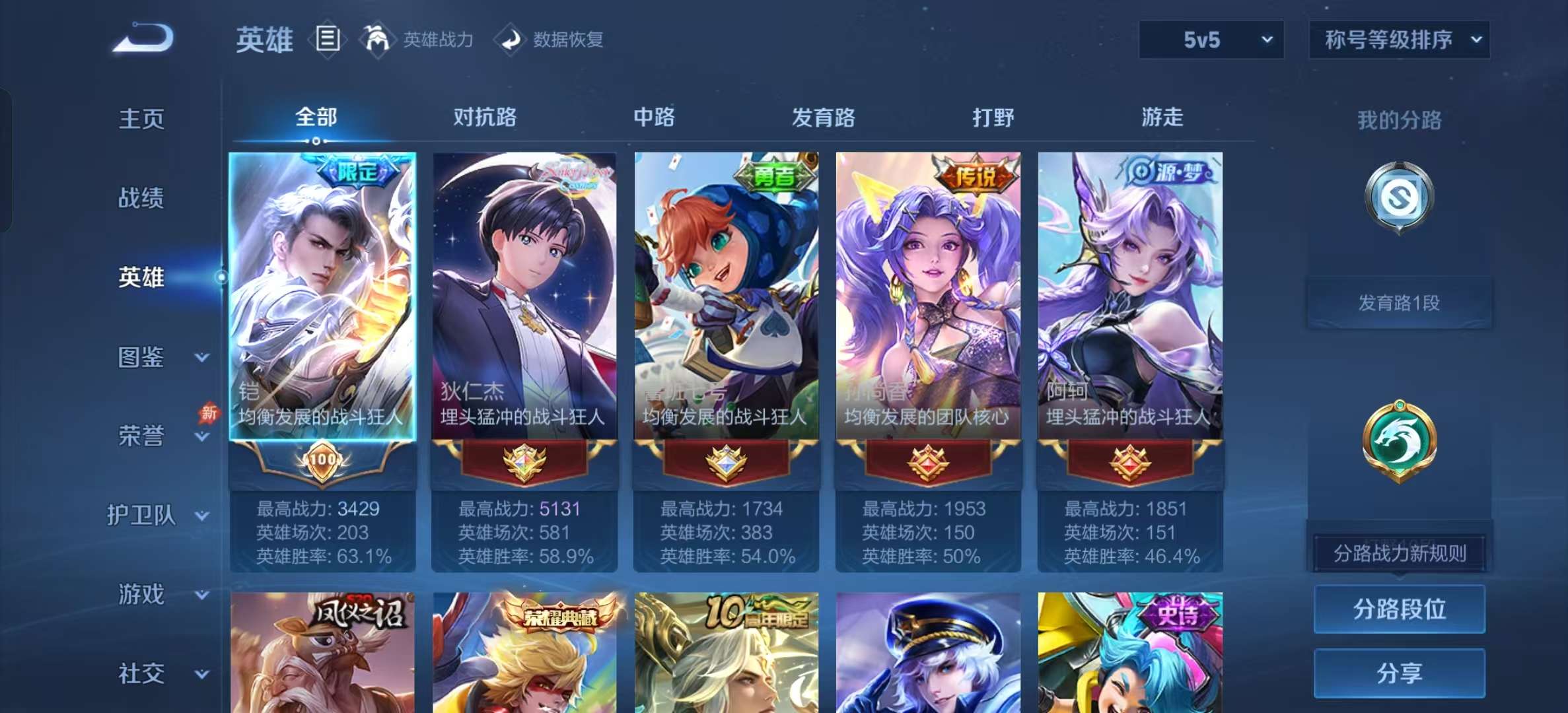WZLX4354305王者荣耀账号详情图2
