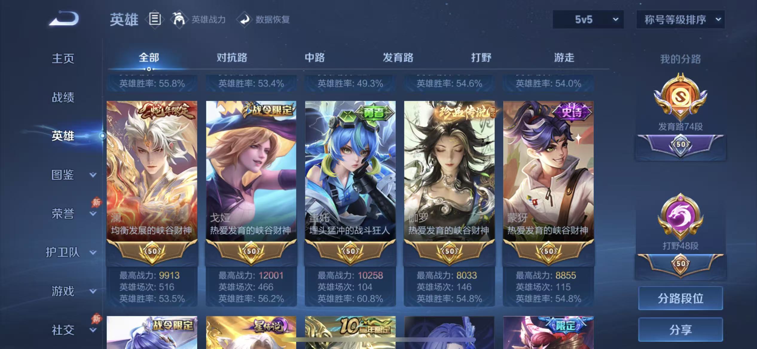 WZLX4354476王者荣耀账号详情图4