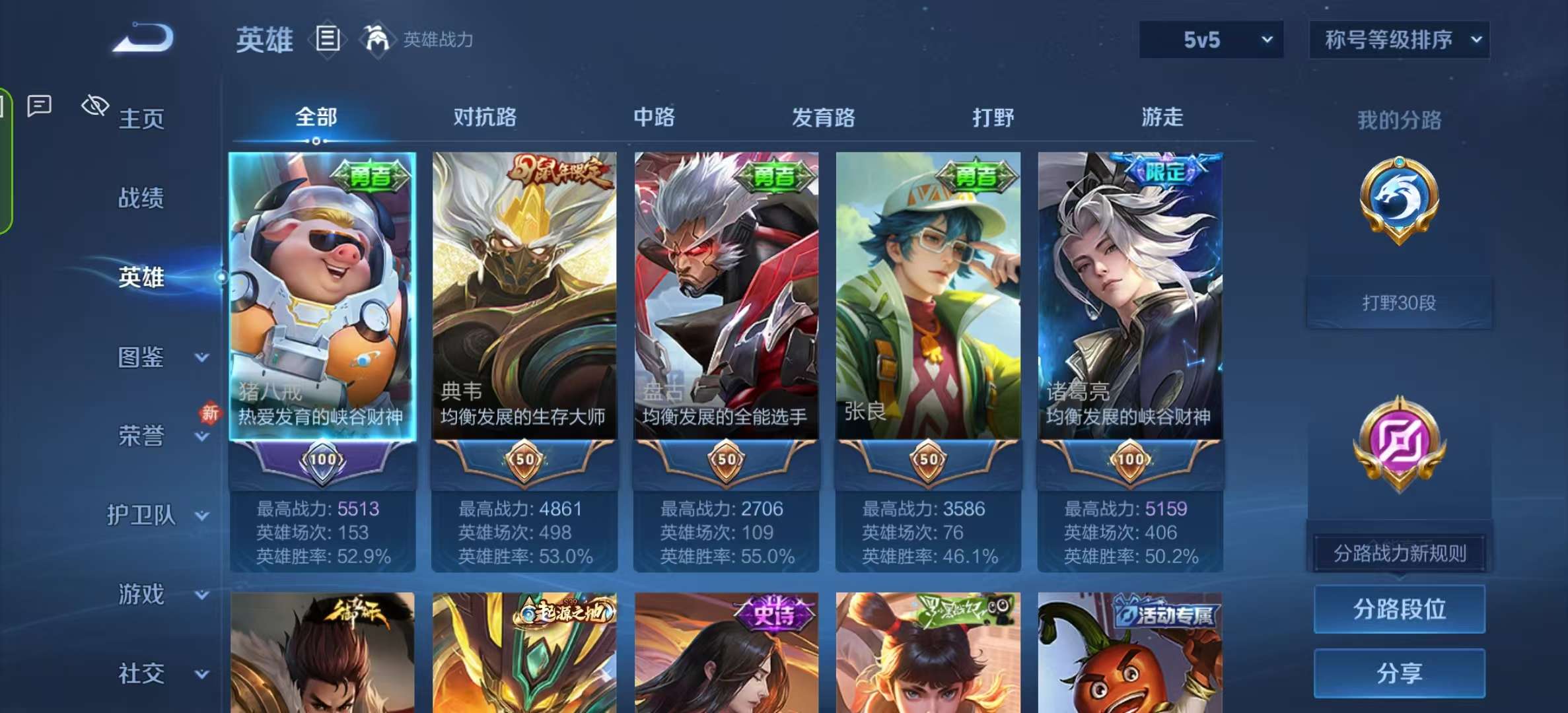 WZLX4350010王者荣耀账号详情图2