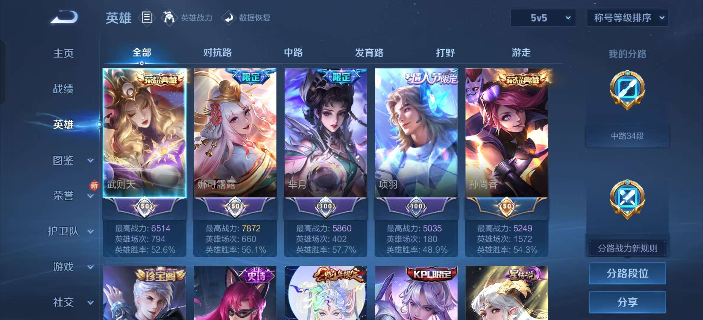 WZLX4348913王者荣耀账号详情图2