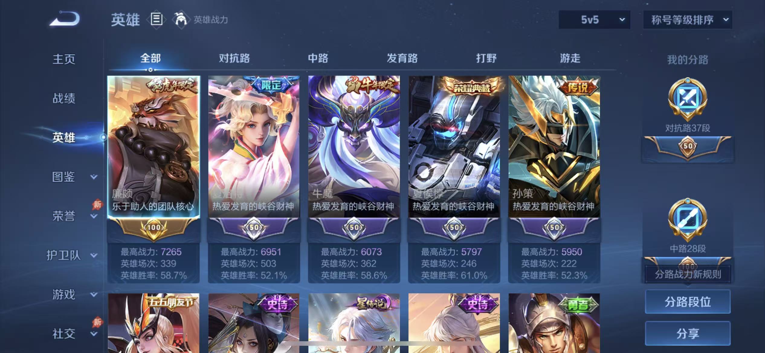 WZLX4354530王者荣耀账号详情图2