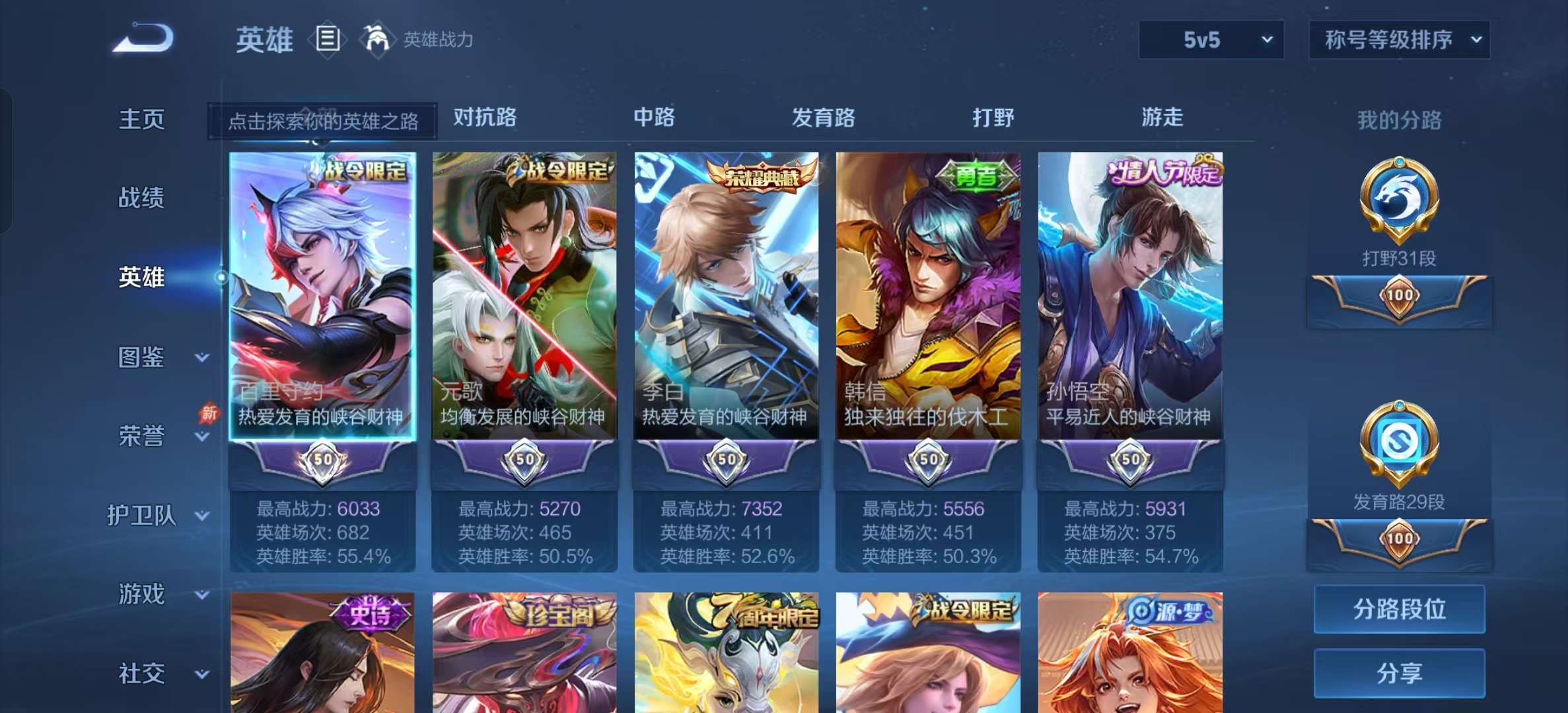 WZLX4354511王者荣耀账号详情图2