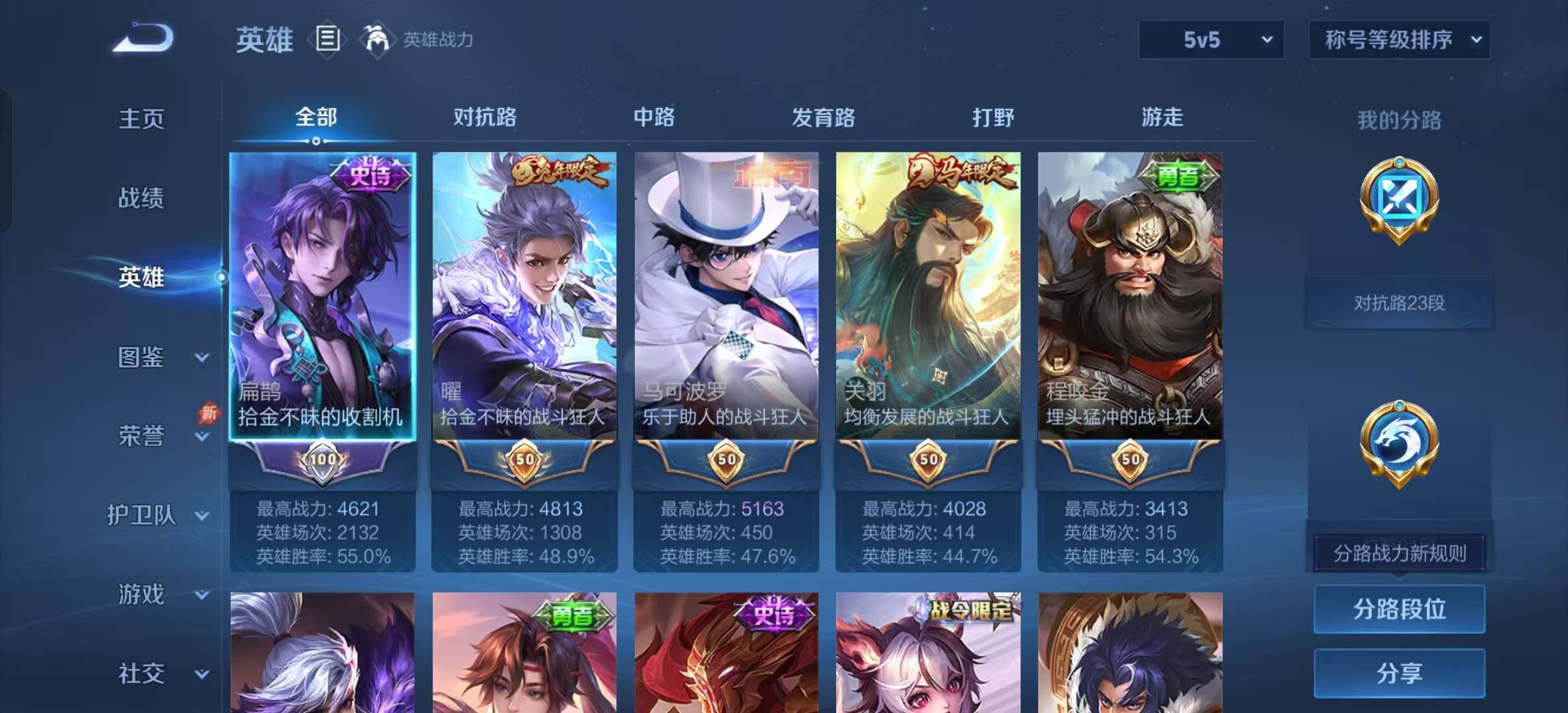 WZLX4354535王者荣耀账号详情图2