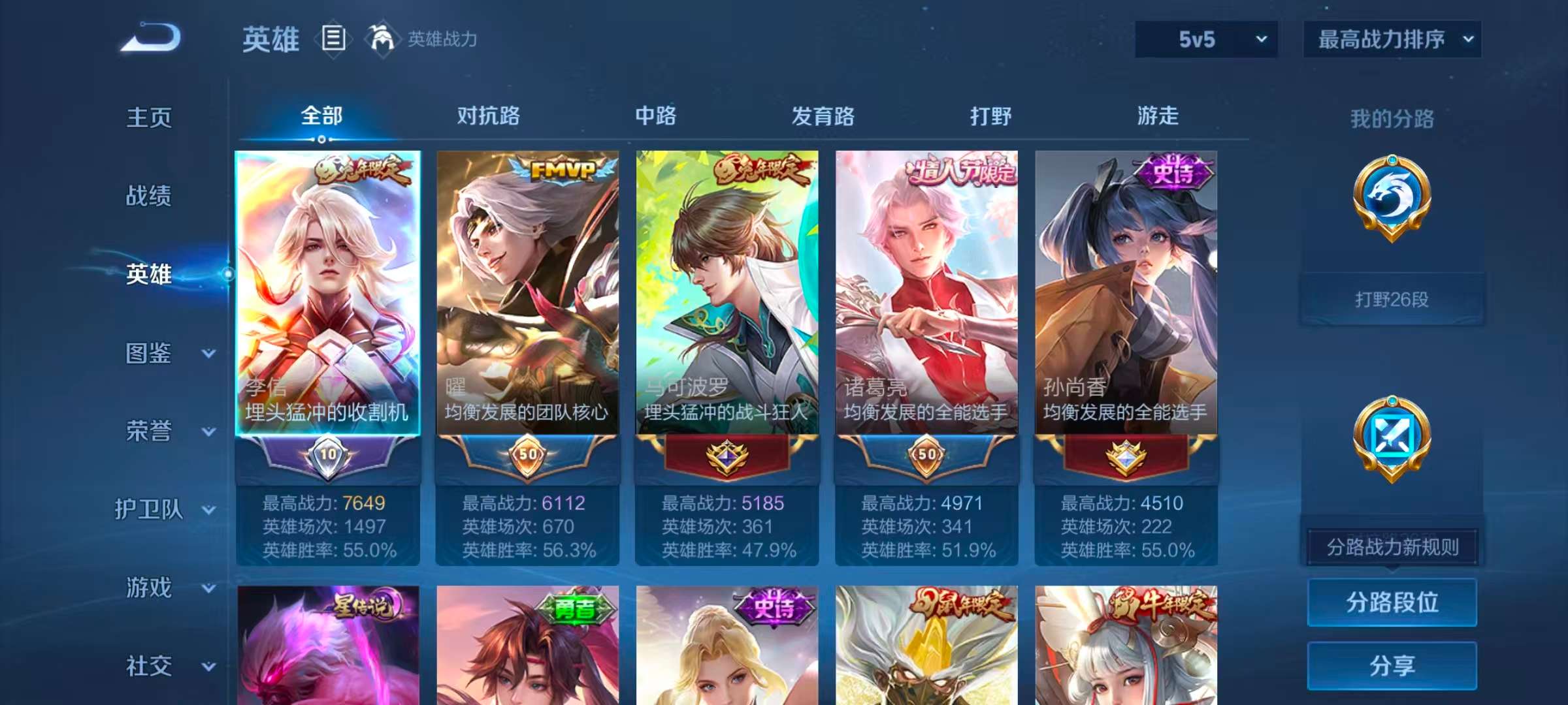 WZLX4355468王者荣耀账号详情图2