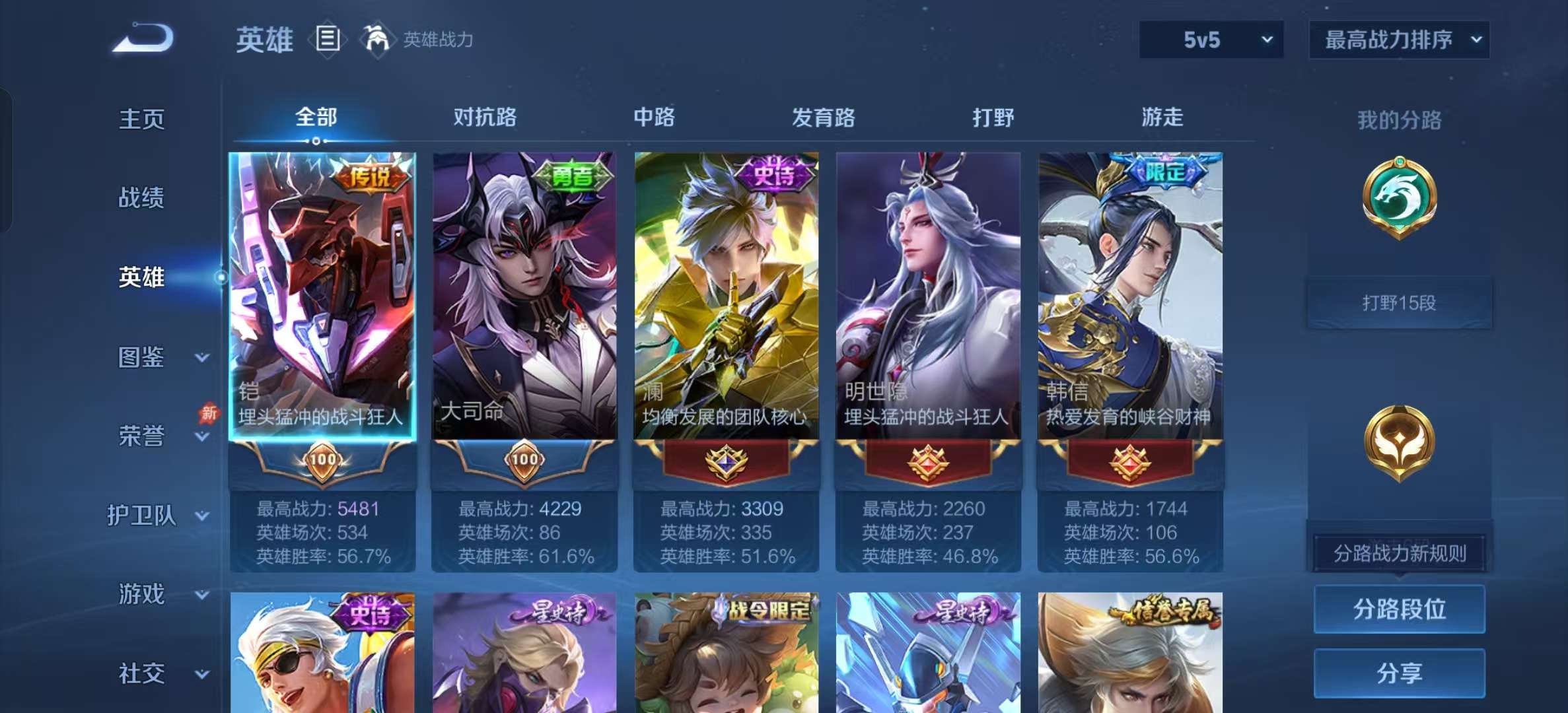 WZLX4354570王者荣耀账号详情图2