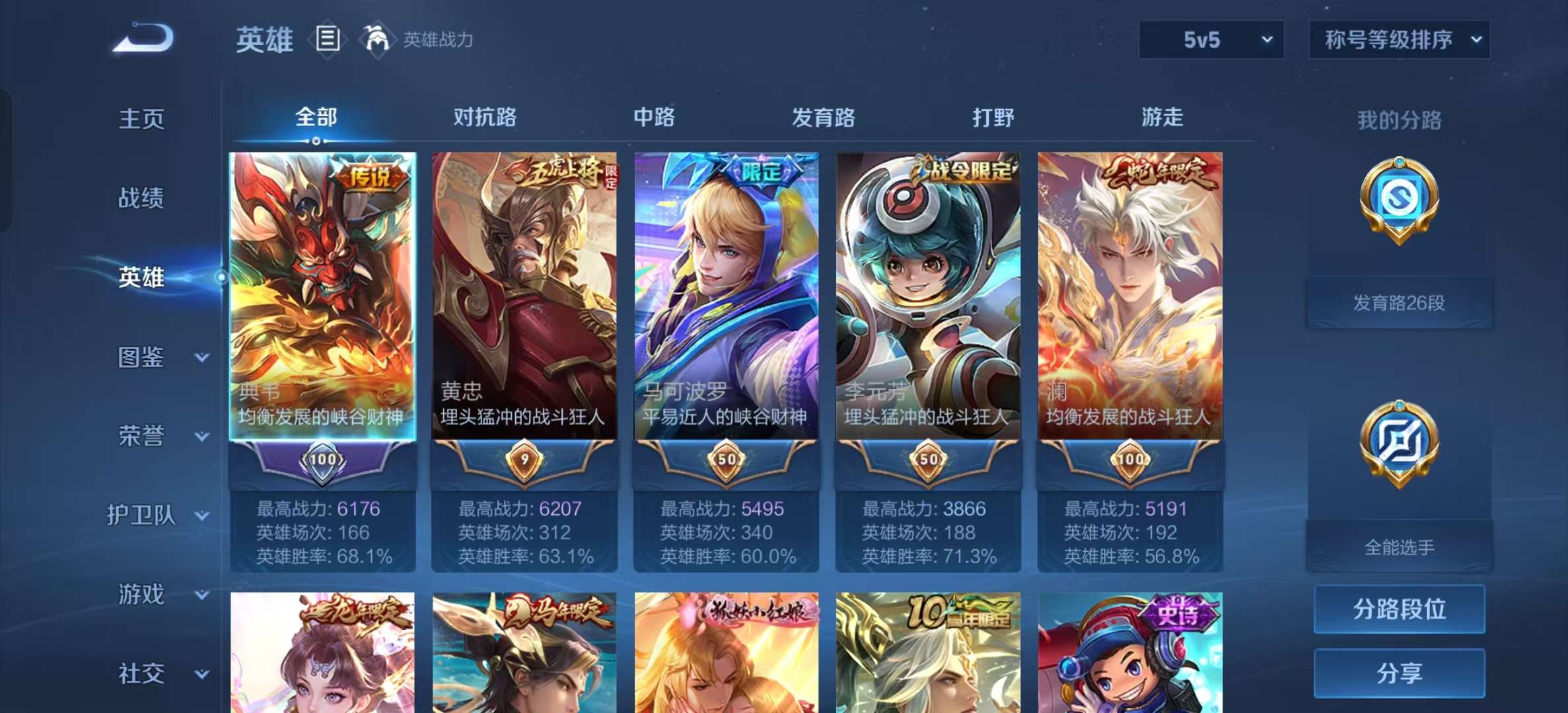 WZLX4356104王者荣耀账号详情图2