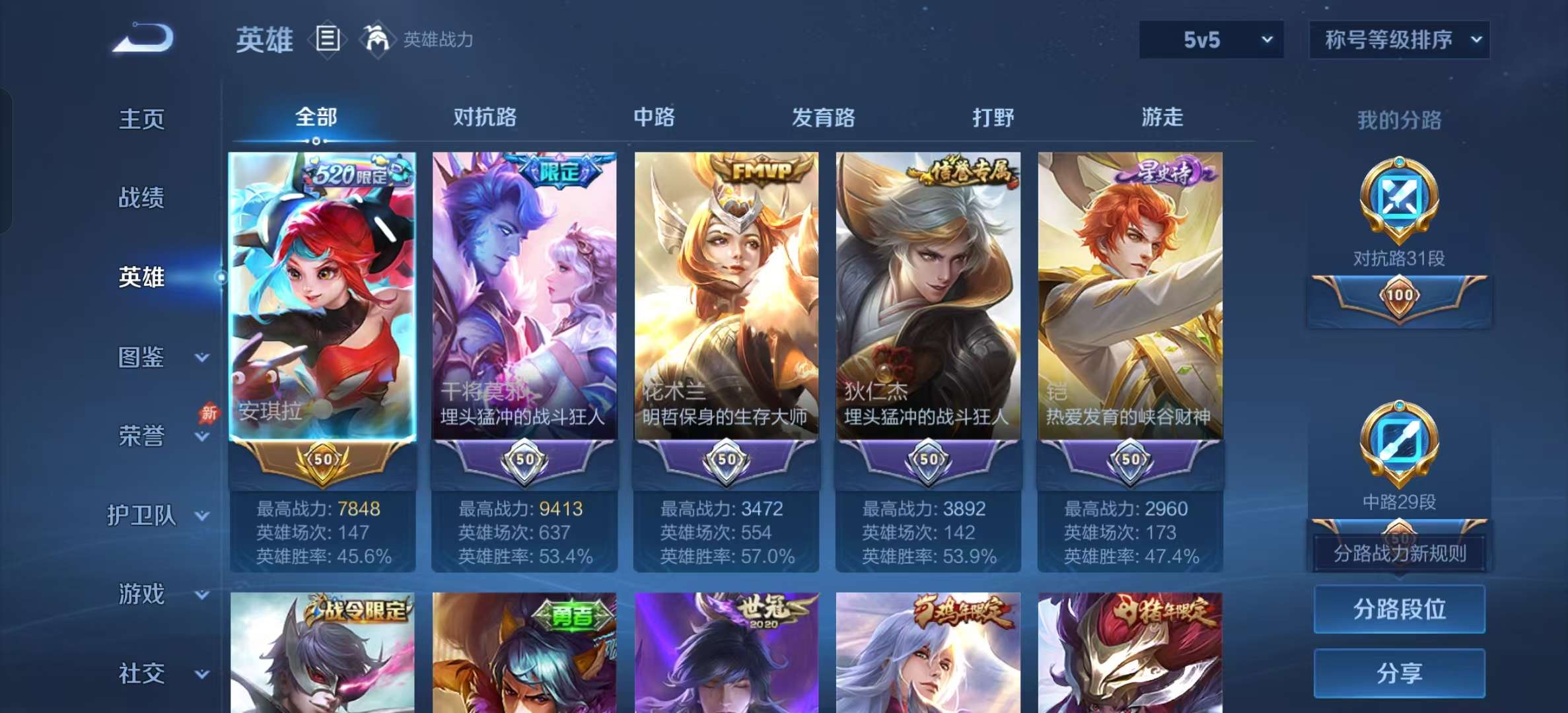 WZLX4355393王者荣耀账号详情图2