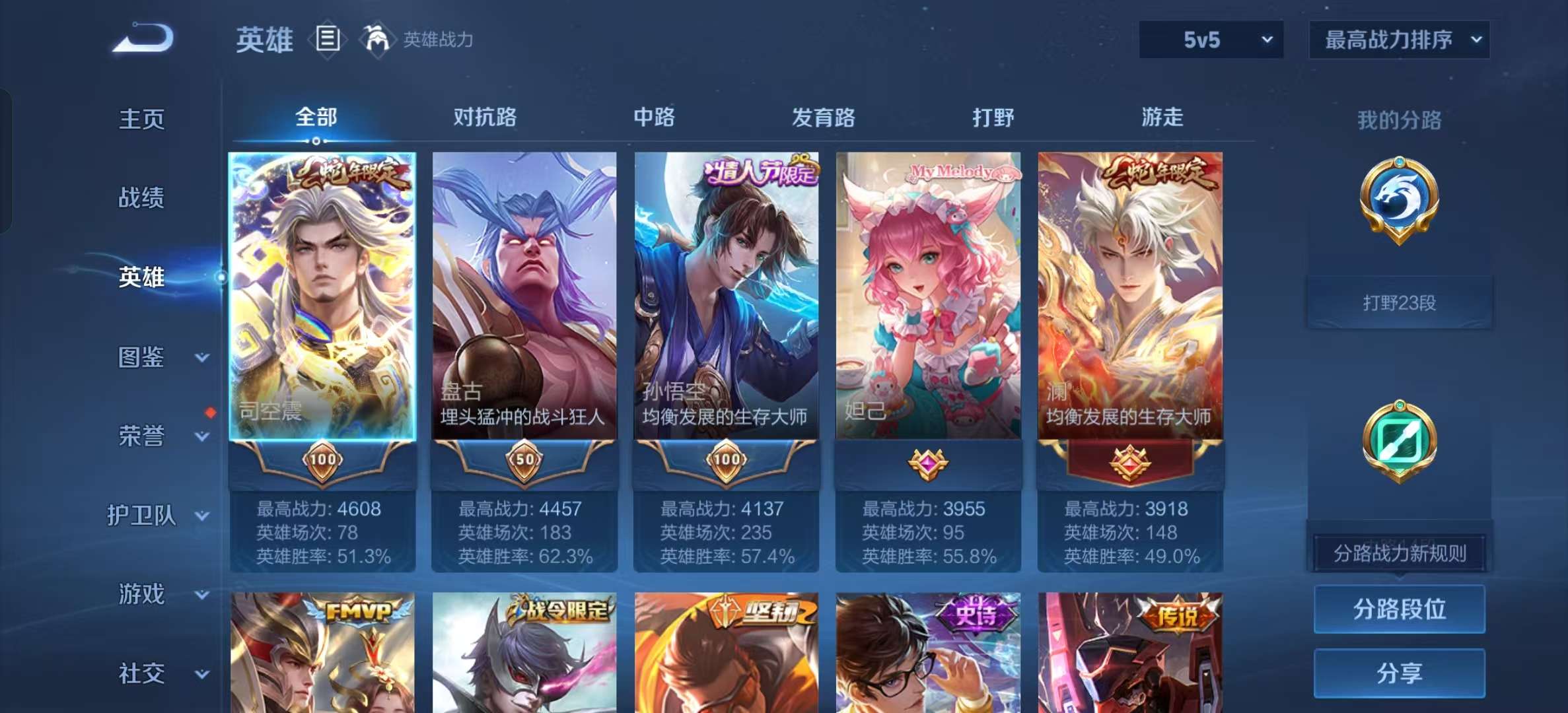 WZLX4355608王者荣耀账号详情图2