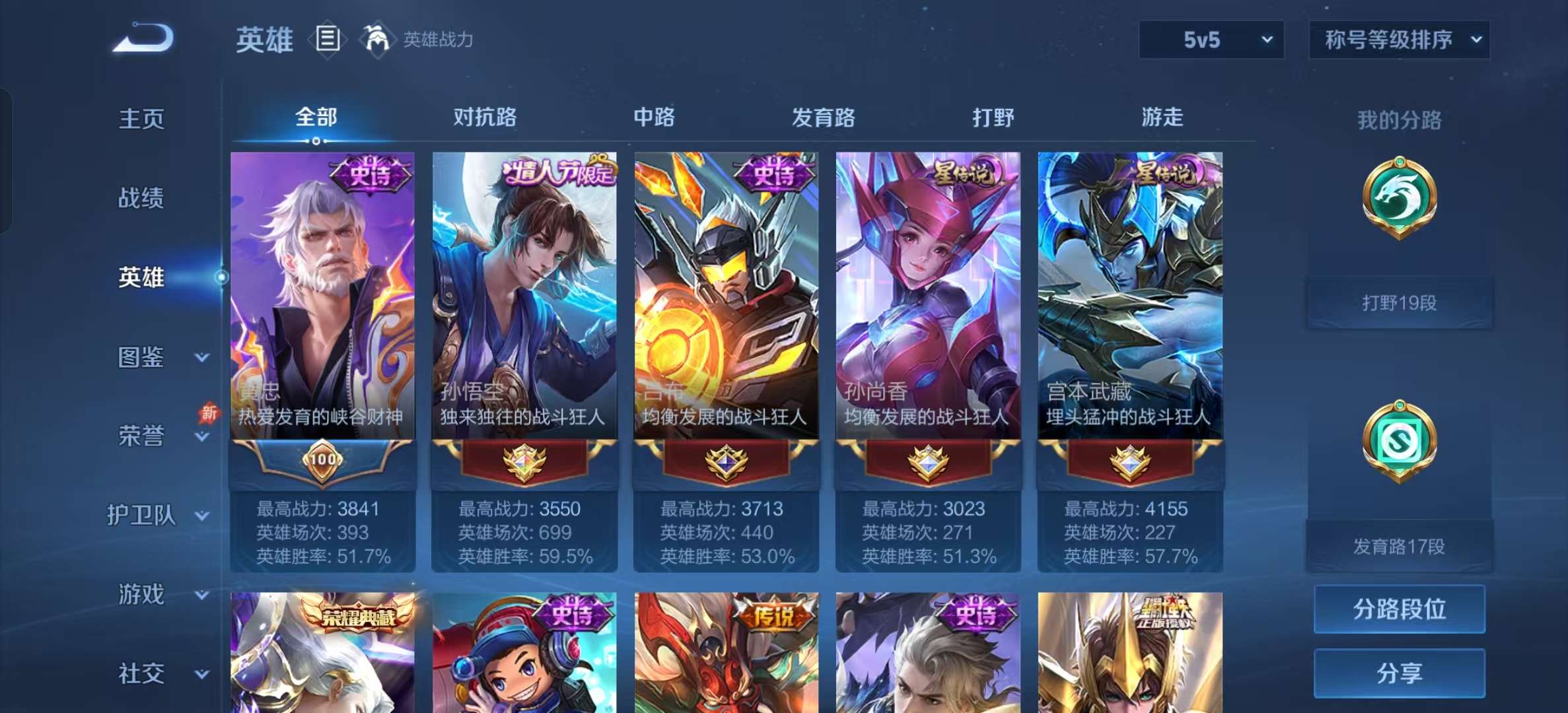 WZLX4355447王者荣耀账号详情图2