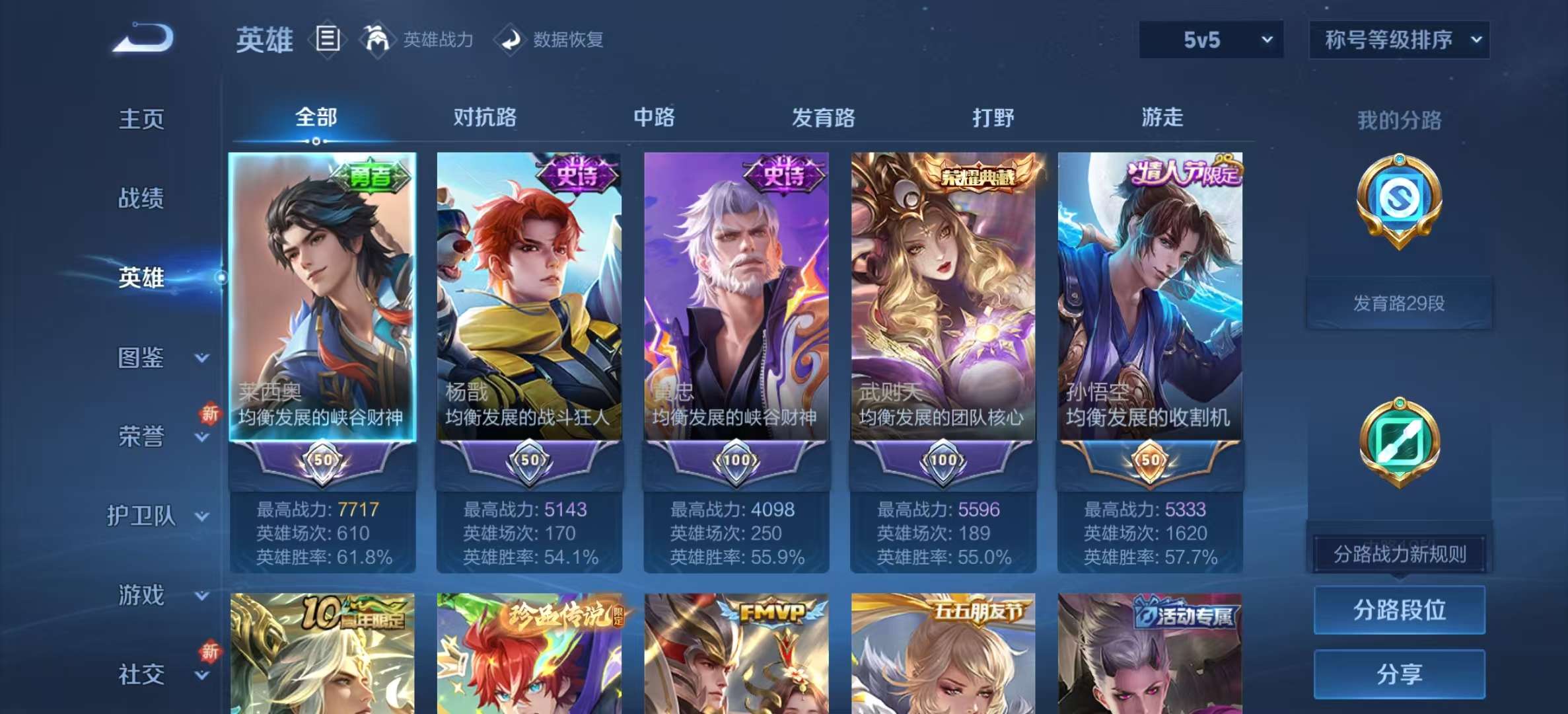 WZLX4358225王者荣耀账号详情图2