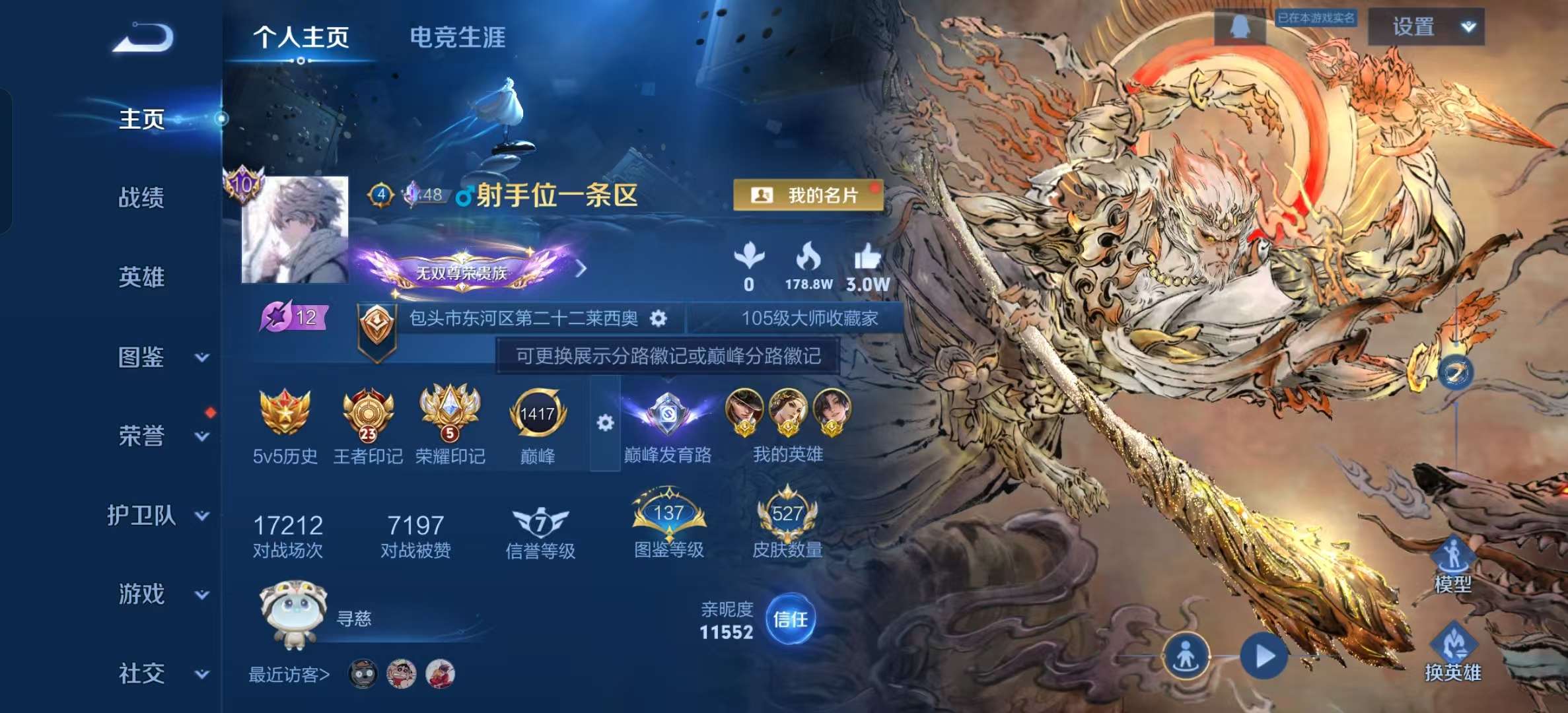WZLX4360791王者荣耀账号详情图1