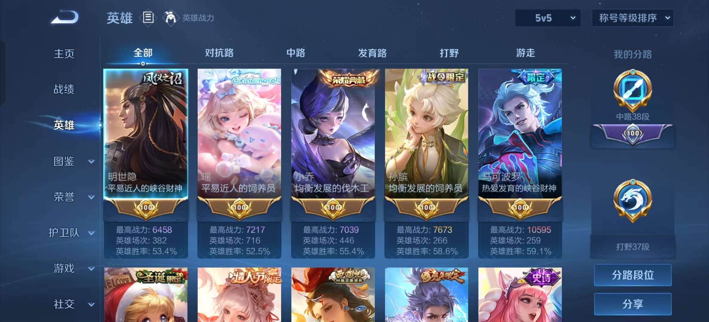 WZLX4360550王者荣耀账号详情图2