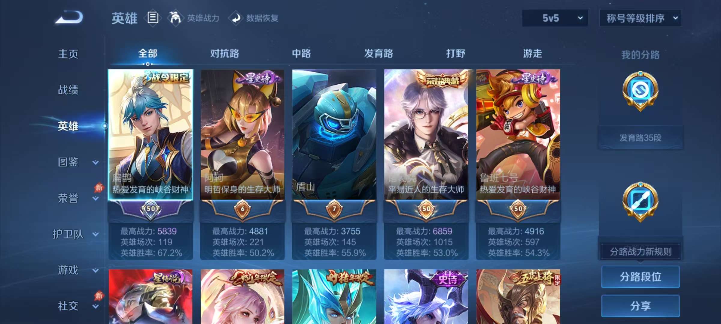 WZLX4360399王者荣耀账号详情图2