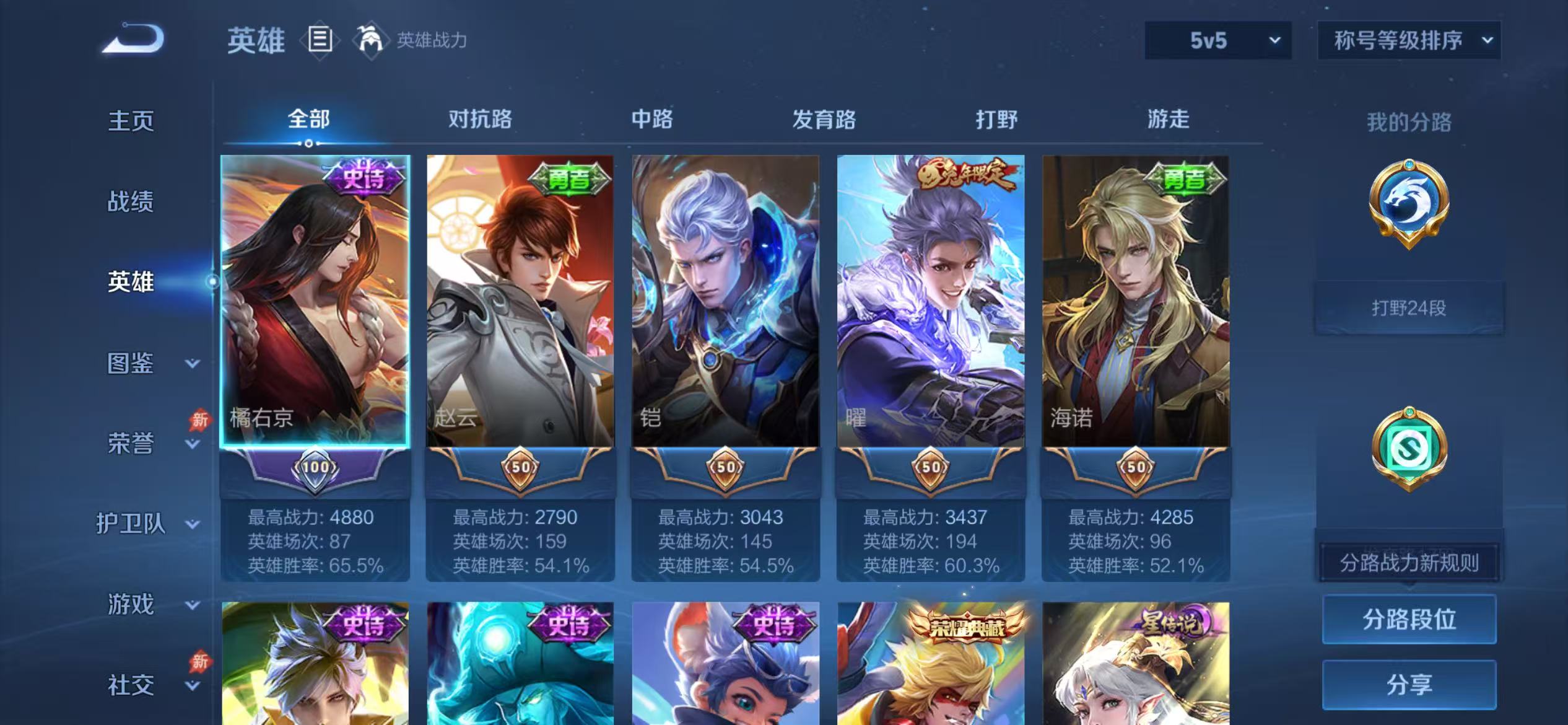 WZLX4365285王者荣耀账号详情图2