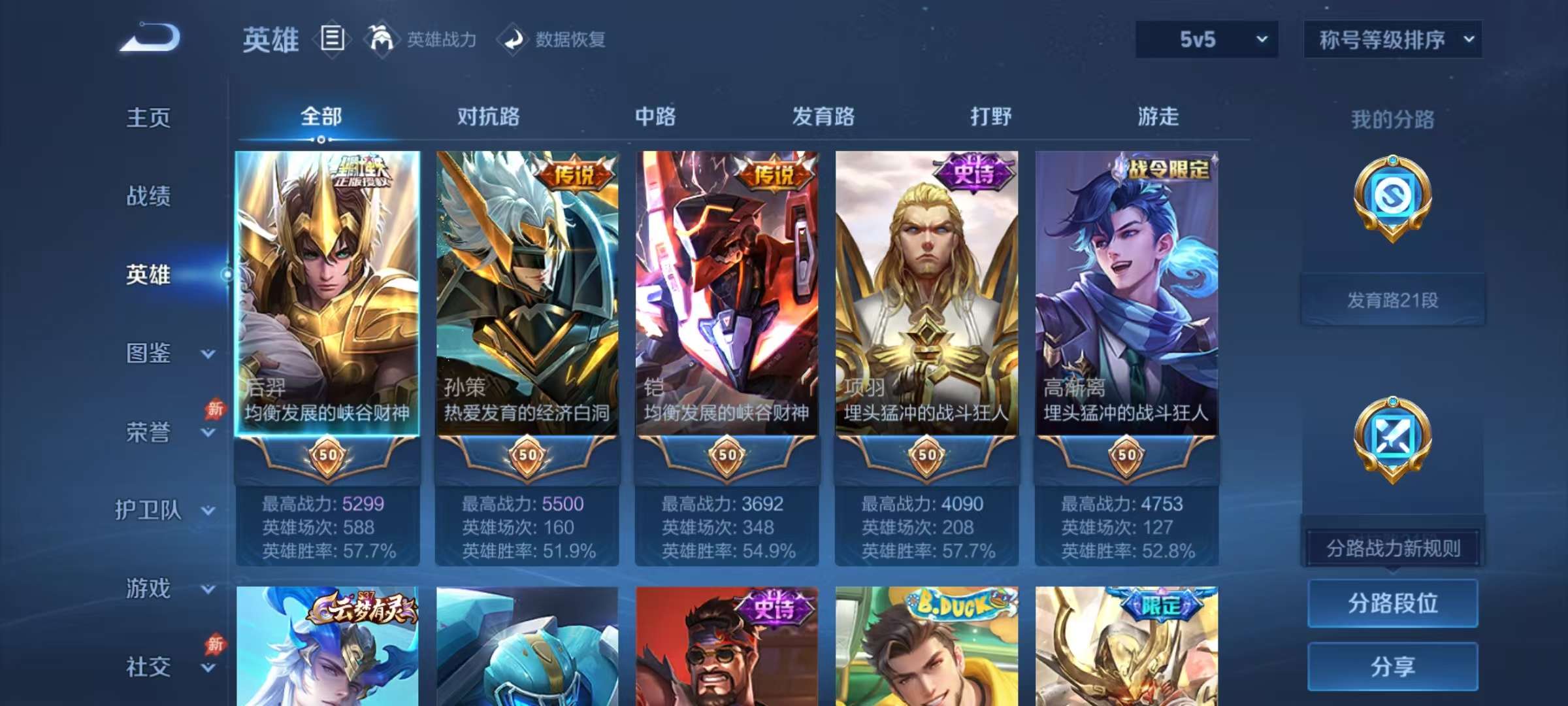 WZLX4360541王者荣耀账号详情图2