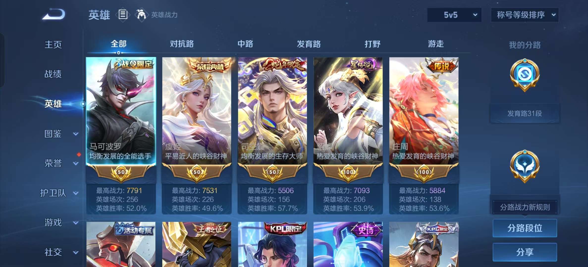 WZLX4360791王者荣耀账号详情图2