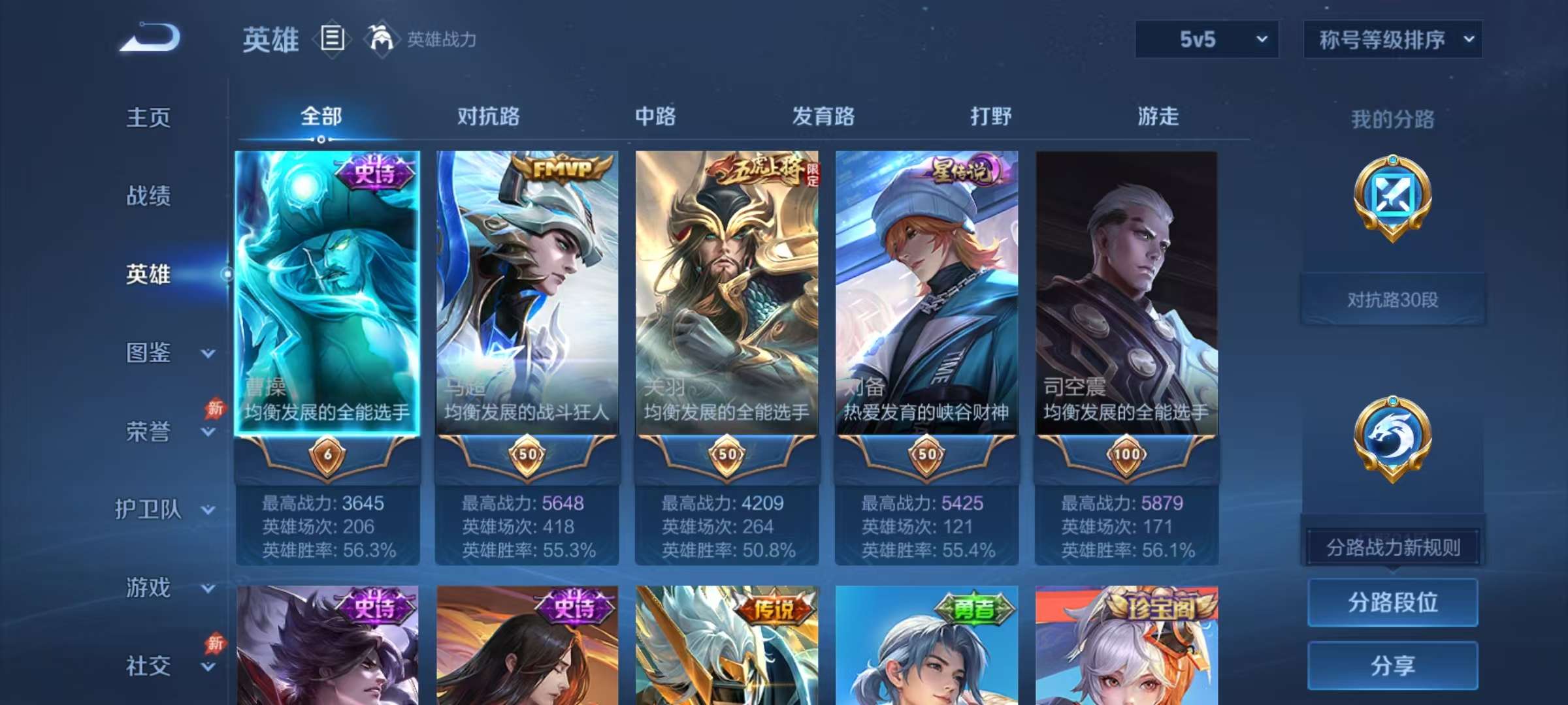 WZLX4360607王者荣耀账号详情图2
