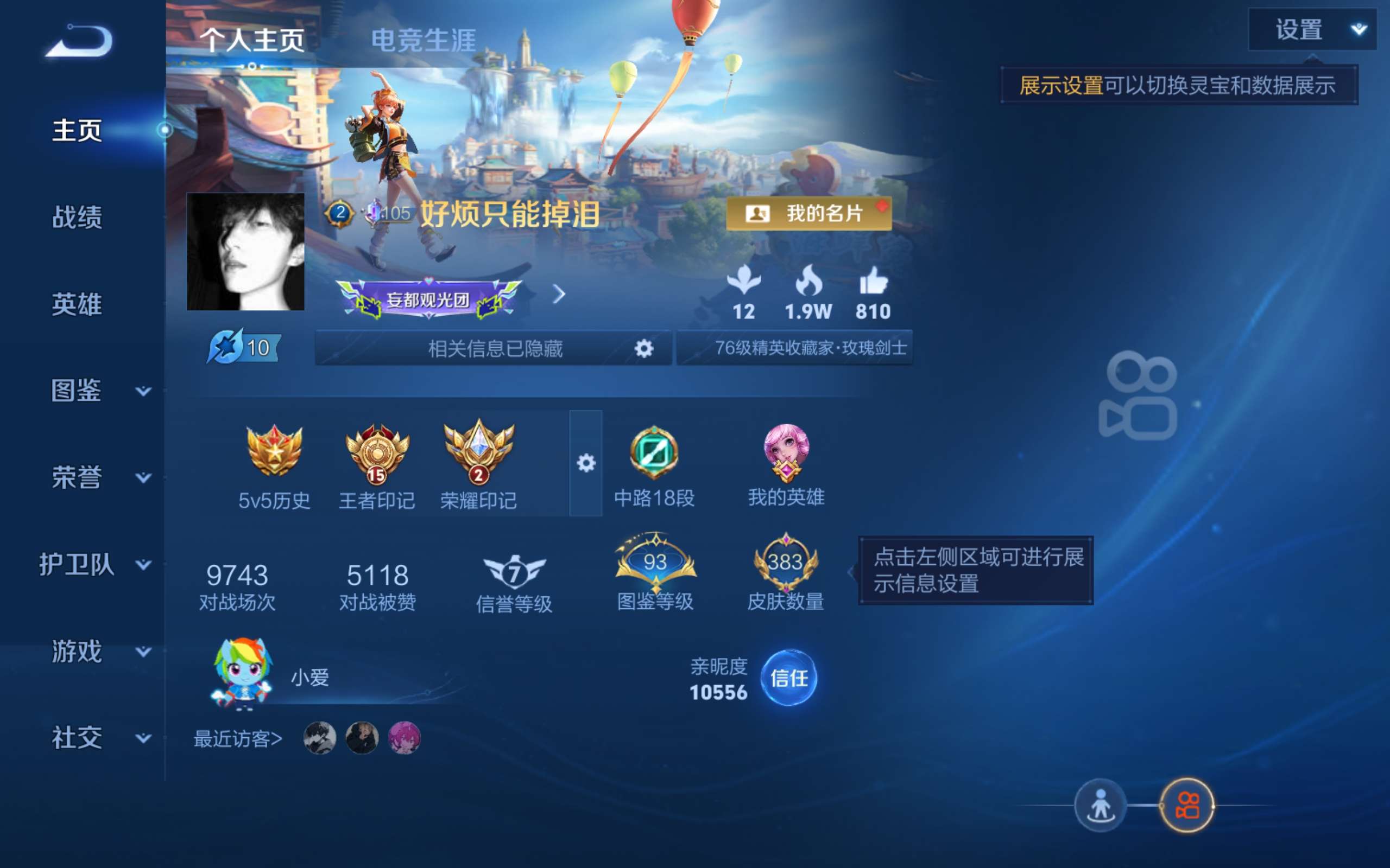 WZLX4456463王者荣耀账号详情图1 WZLX4456463王者荣耀账号详情图1