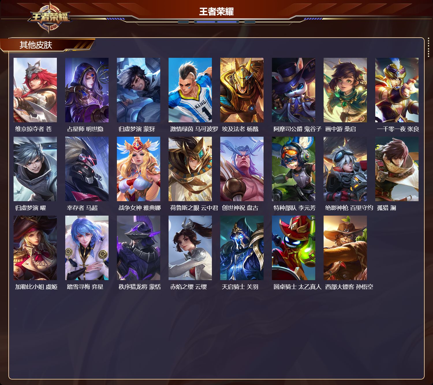 WZMK4422625王者荣耀账号详情图5