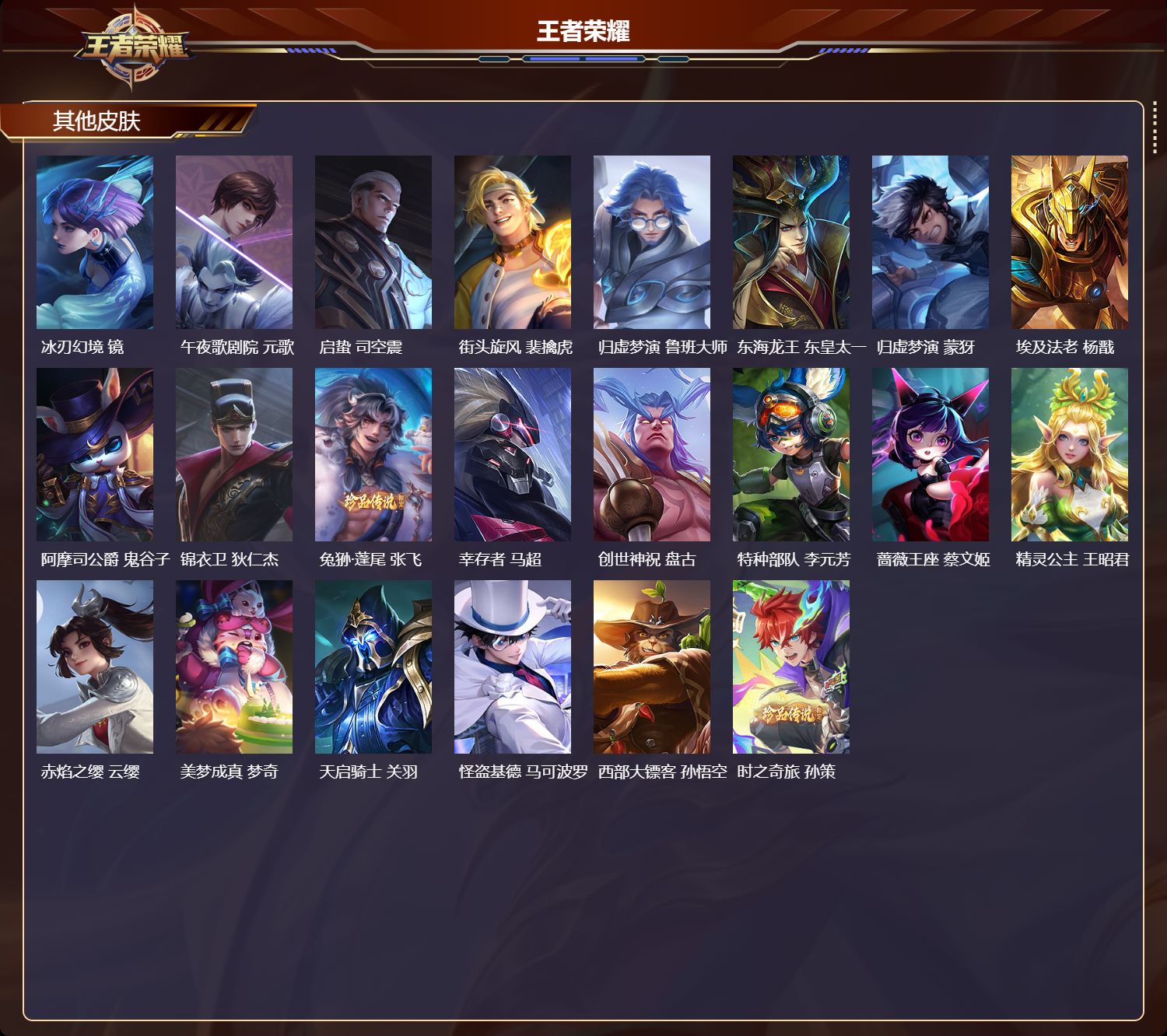 WZMK4422330王者荣耀账号详情图5