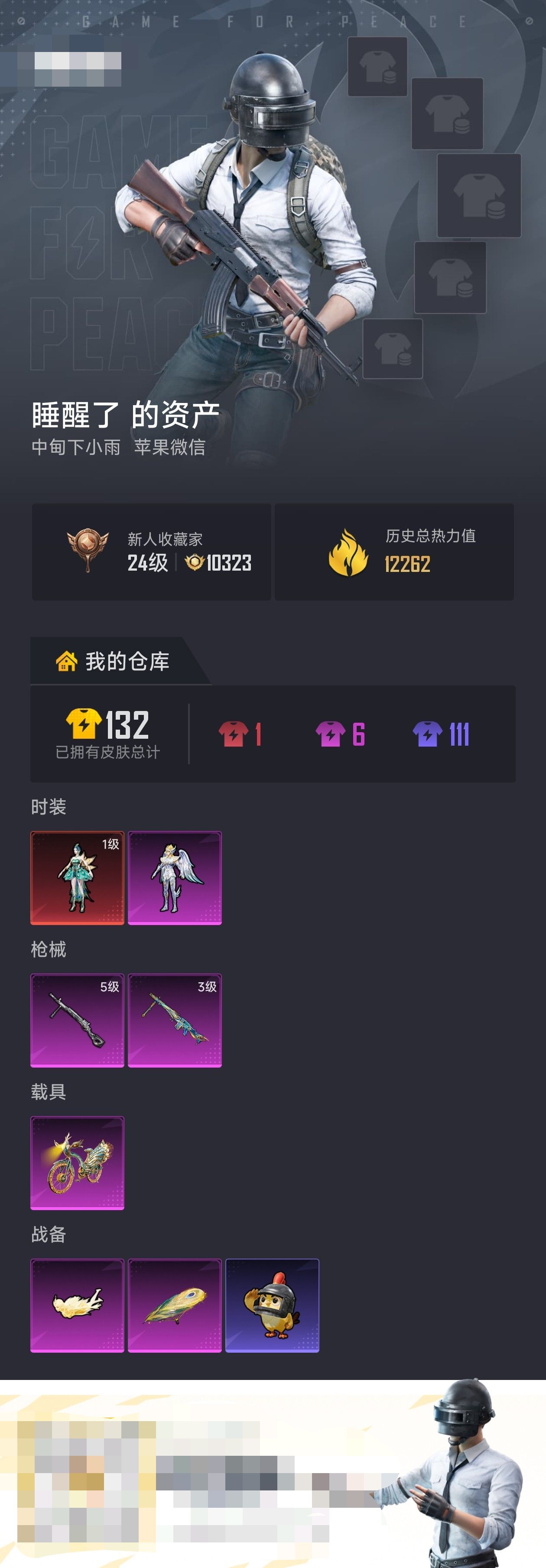 HPZM4252855和平精英账号详情图1