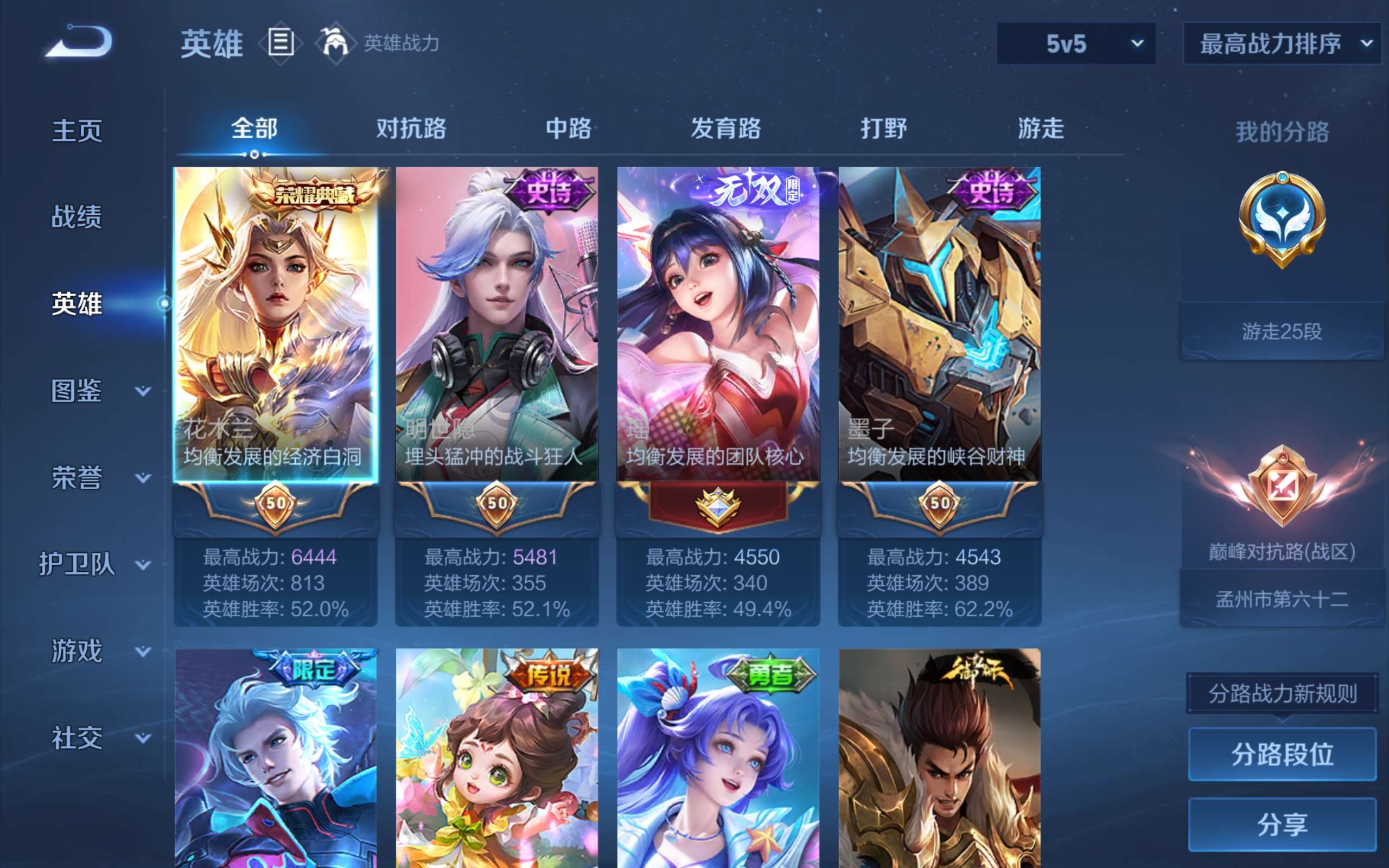 WZLX4467619王者荣耀账号详情图2 WZLX4467619王者荣耀账号详情图2