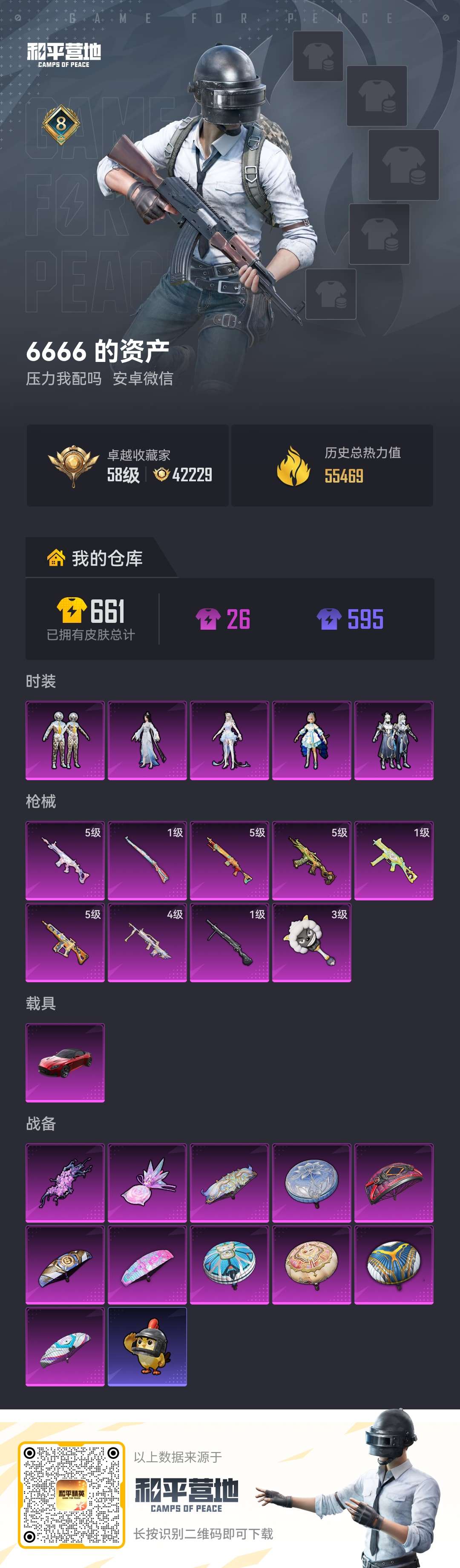 HPLX4278257和平精英账号详情图1 HPLX4278257和平精英账号详情图1