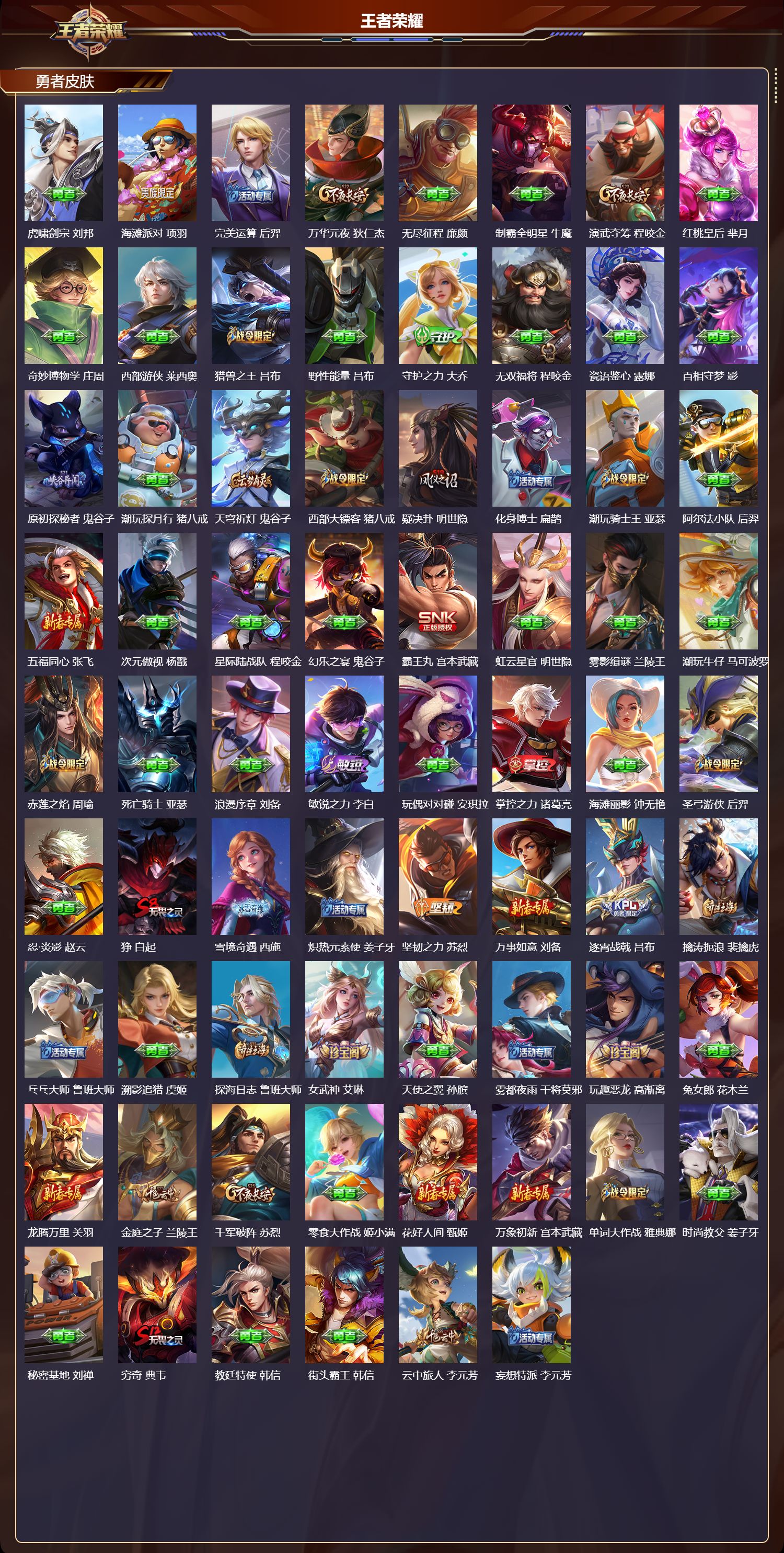 WZQM4434427王者荣耀账号详情图4 WZQM4434427王者荣耀账号详情图4