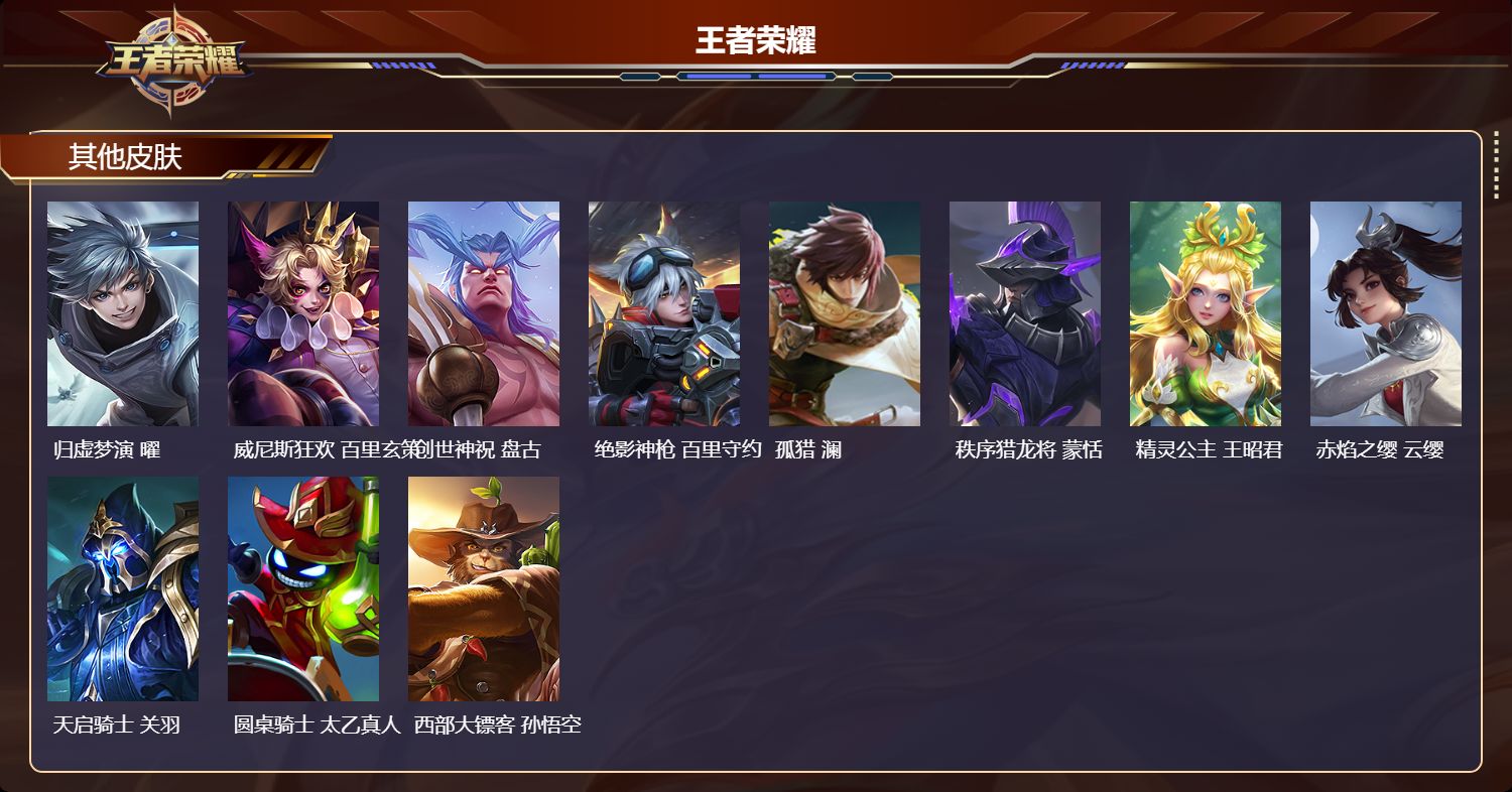 WZMK4450998王者荣耀账号详情图3 WZMK4450998王者荣耀账号详情图3