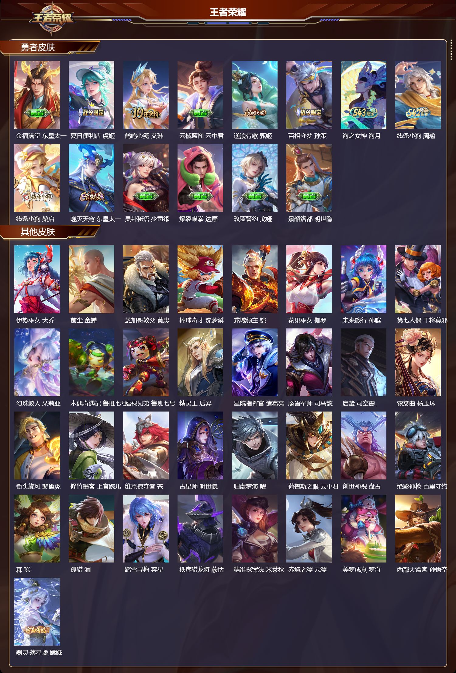 WZQM4410735王者荣耀账号详情图5