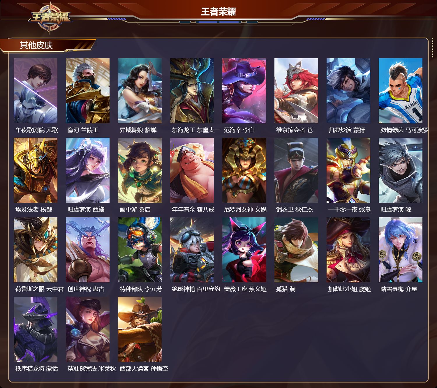 WZMK4409926王者荣耀账号详情图3