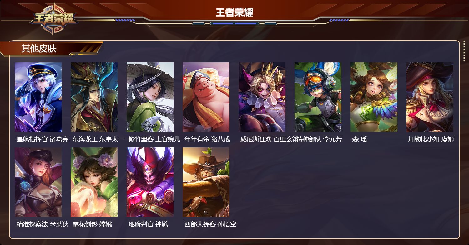 WZMK4448468王者荣耀账号详情图2