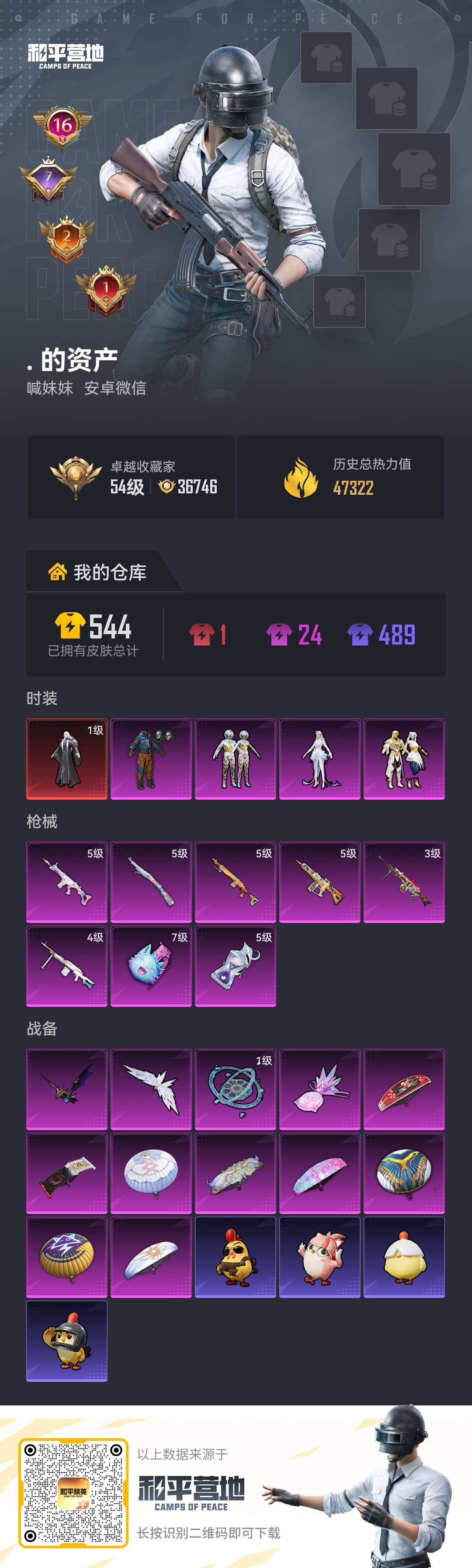 HPLX4304536和平精英账号详情图1 HPLX4304536和平精英账号详情图1