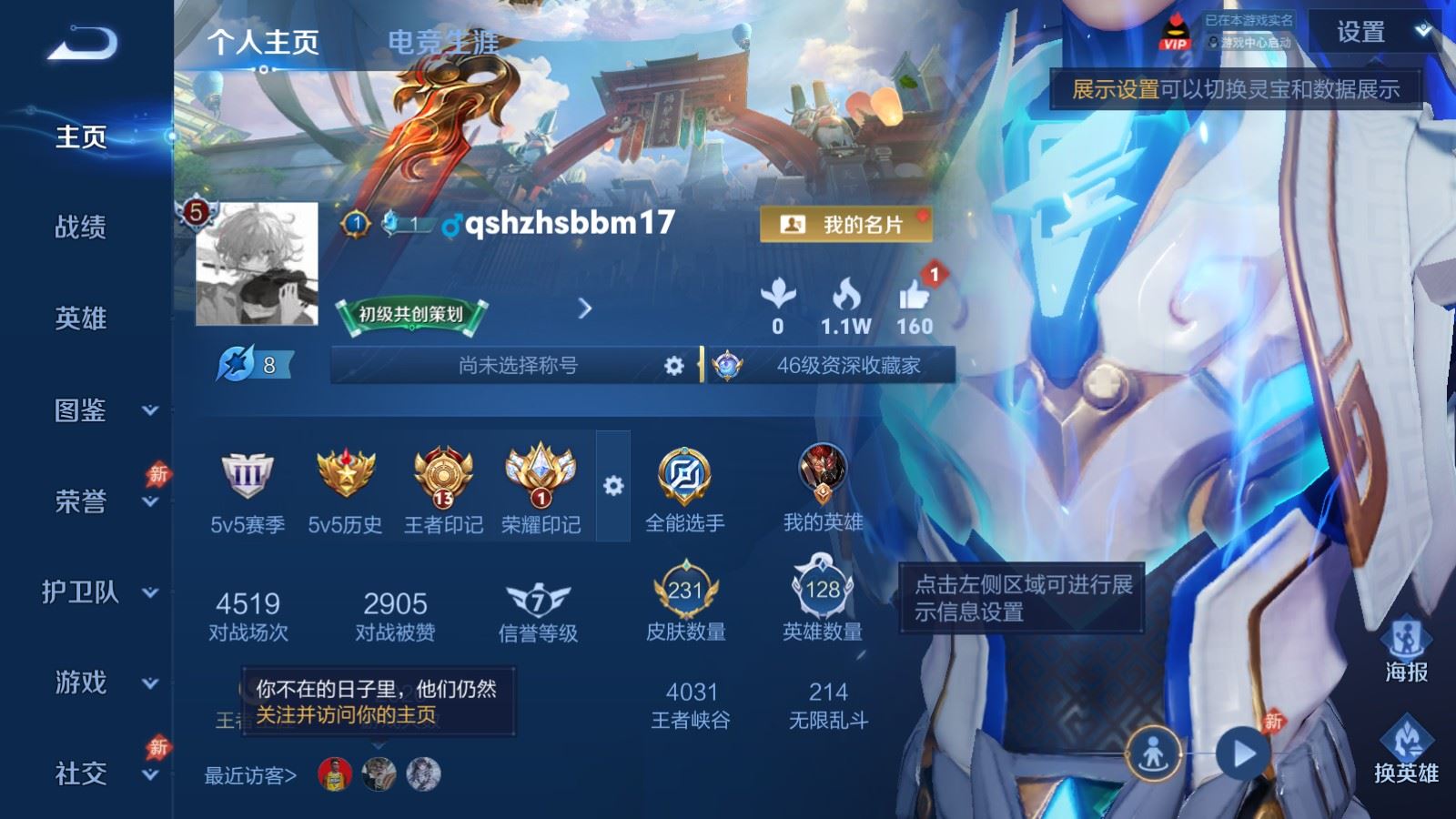 WZLX4530067王者荣耀账号详情图1 WZLX4530067王者荣耀账号详情图1
