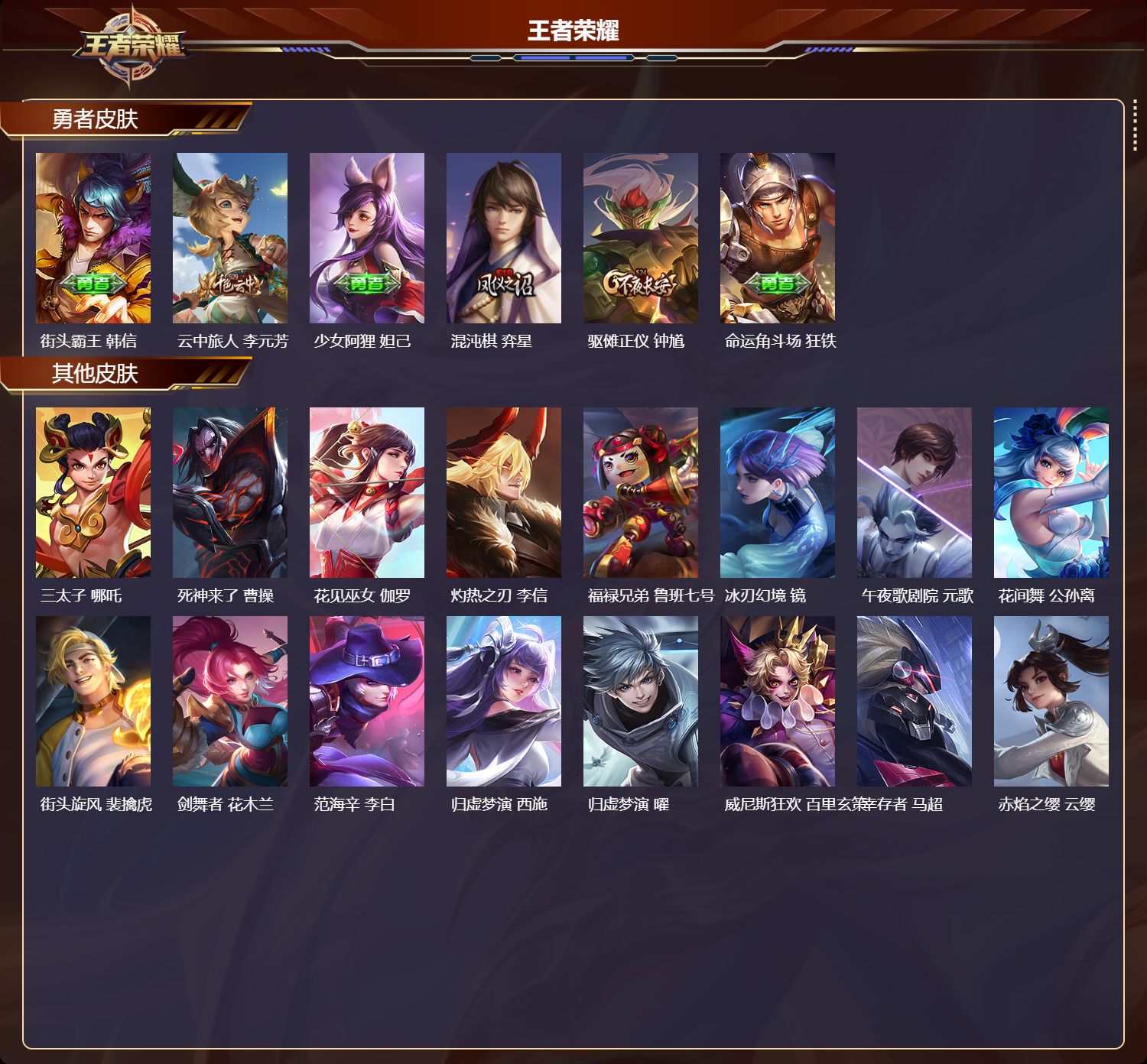 WZMK4501064王者荣耀账号详情图2