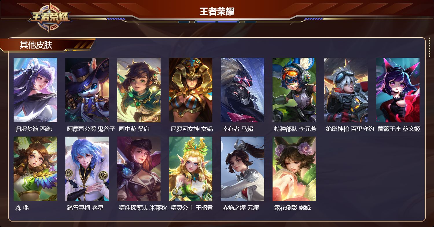WZMK4507766王者荣耀账号详情图4 WZMK4507766王者荣耀账号详情图4