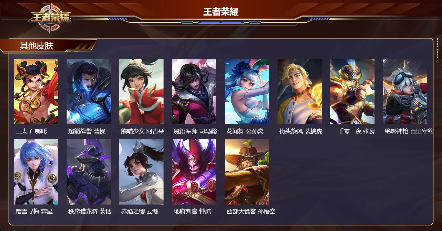 WZMK4511052王者荣耀账号详情图3 WZMK4511052王者荣耀账号详情图3