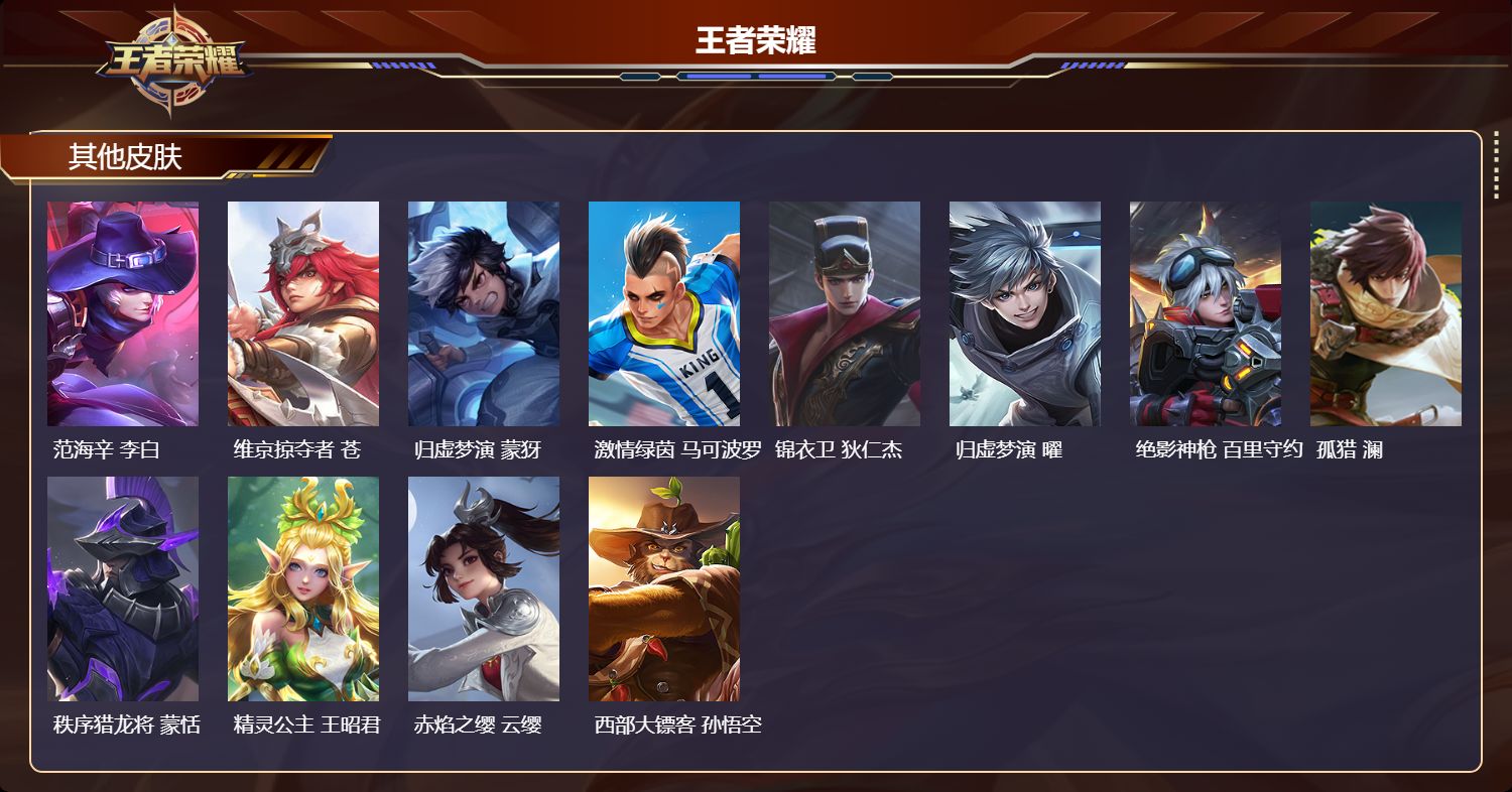 WZMK4527370王者荣耀账号详情图3 WZMK4527370王者荣耀账号详情图3