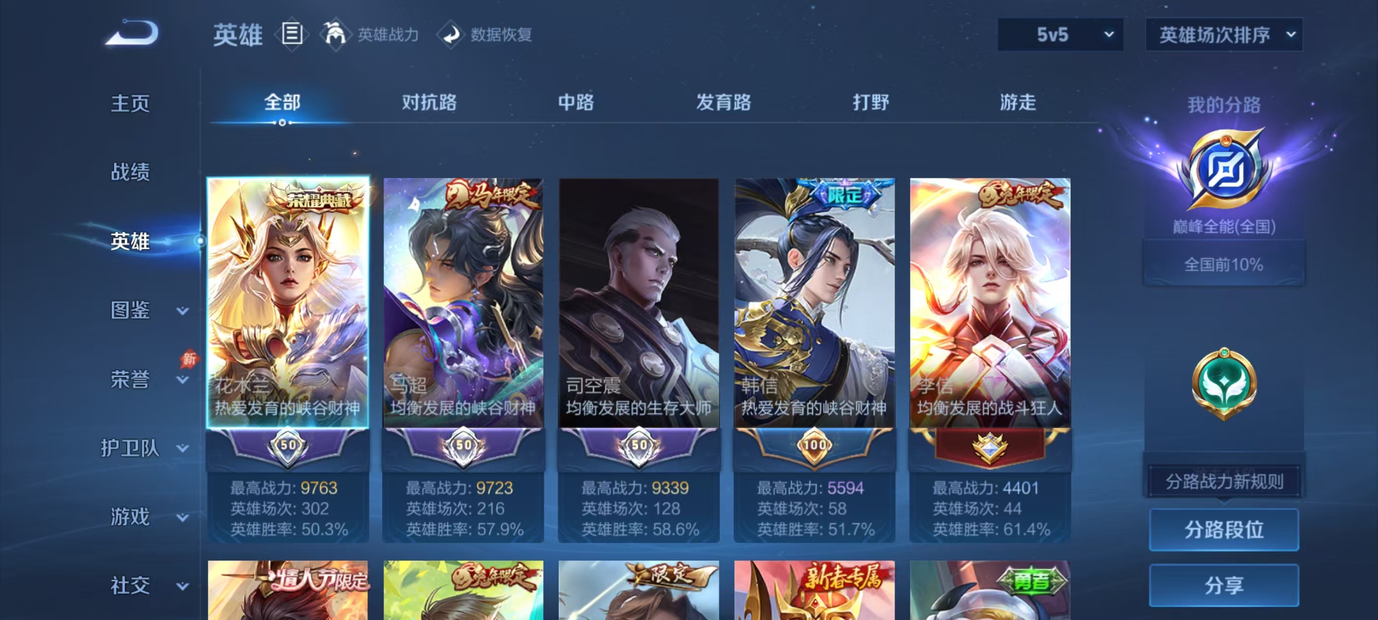 WZMMN4573071王者荣耀账号详情图4 WZMMN4573071王者荣耀账号详情图4