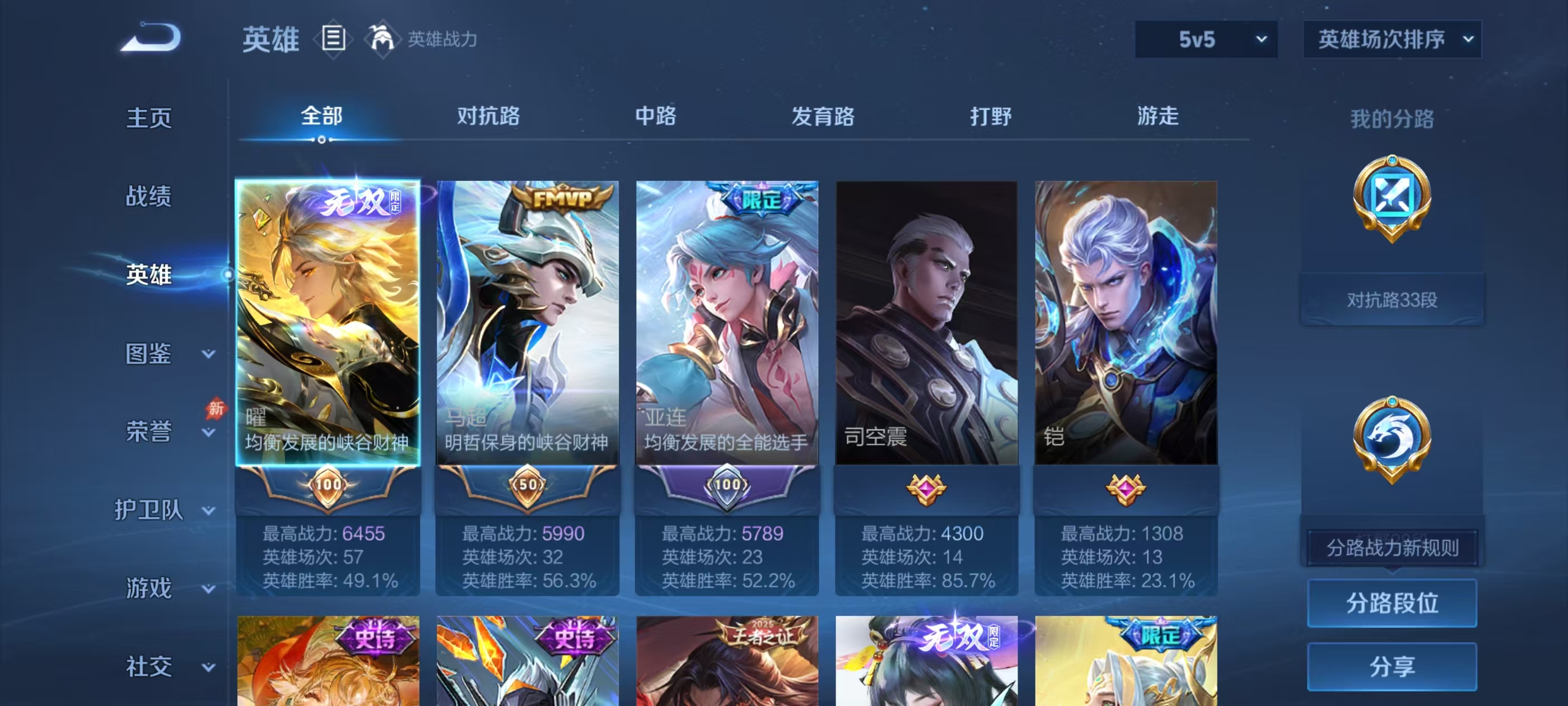 WZMMN4575022王者荣耀账号详情图2 WZMMN4575022王者荣耀账号详情图2