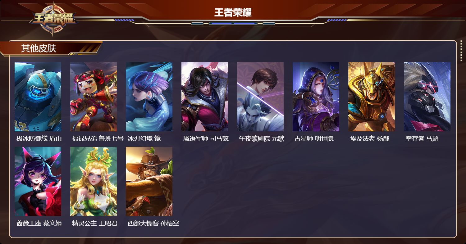 WZMK4545769王者荣耀账号详情图2 WZMK4545769王者荣耀账号详情图2
