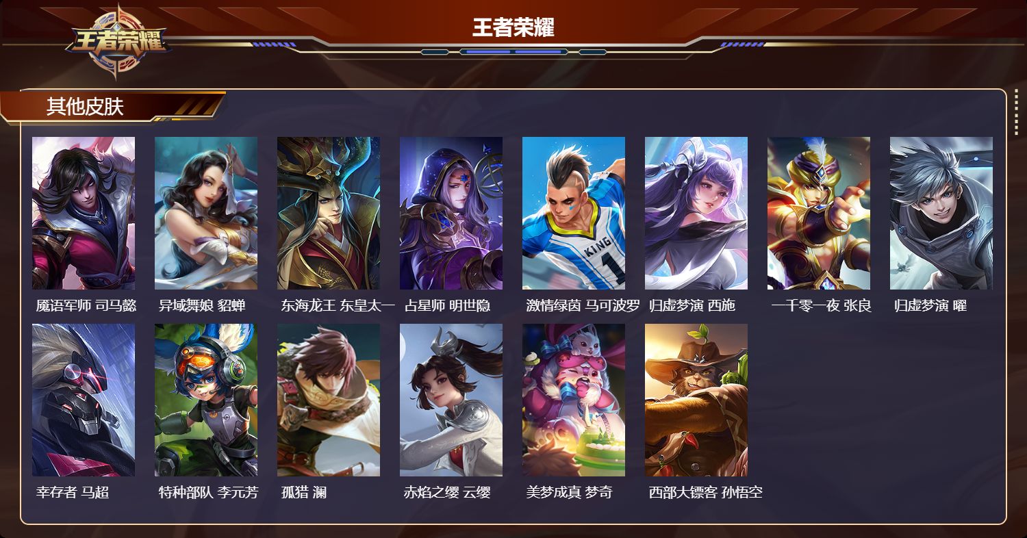 WZMK4547655王者荣耀账号详情图3 WZMK4547655王者荣耀账号详情图3